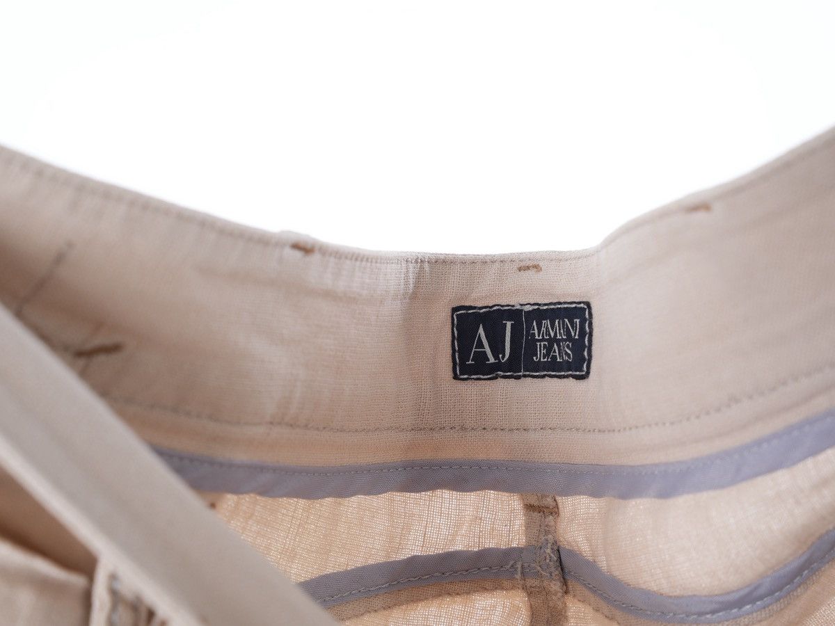 Armani Armani 1990s vintage linen baggy pants Size US 34 / EU 50 - 4 Thumbnail