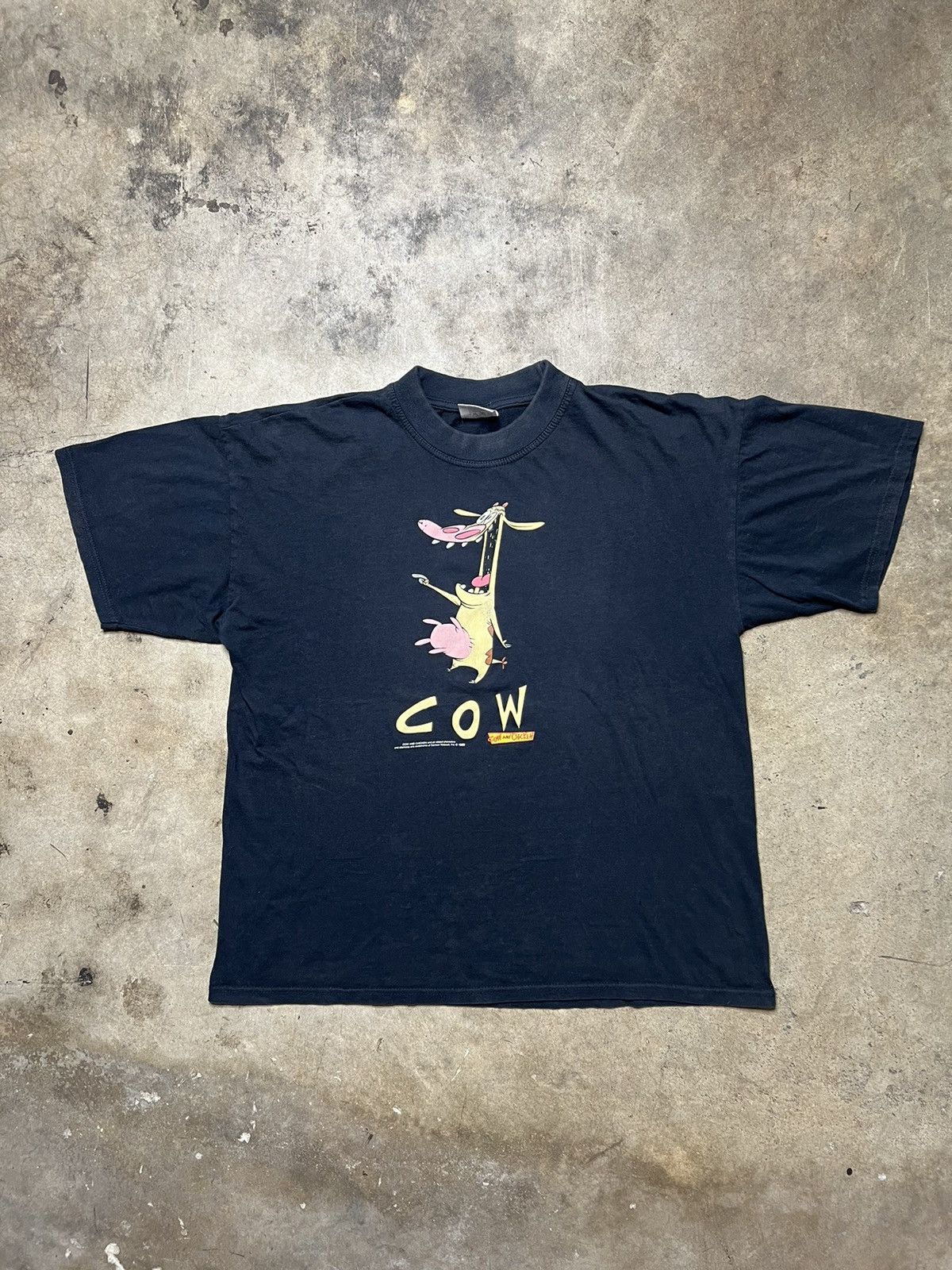 Disney Vintage cow and chicken 90s 1999 Cartoon Network show shirt ...