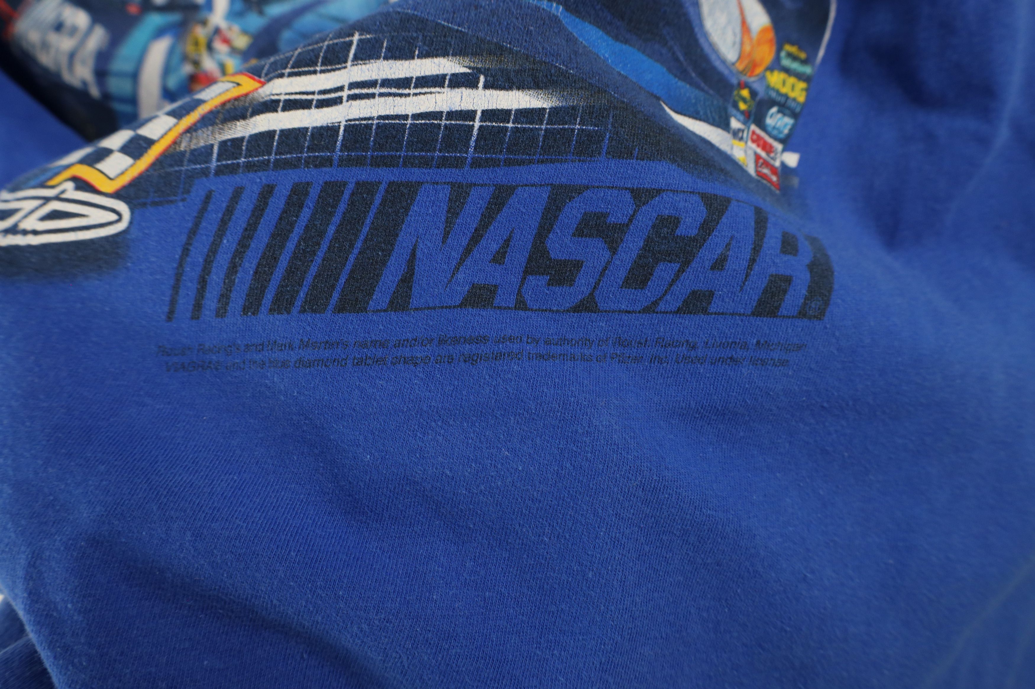 Vintage Vintage 90s Y2K NASCAR Martin Racing All Over Print T-Shirt Size US XL / EU 56 / 4 - 12 Thumbnail