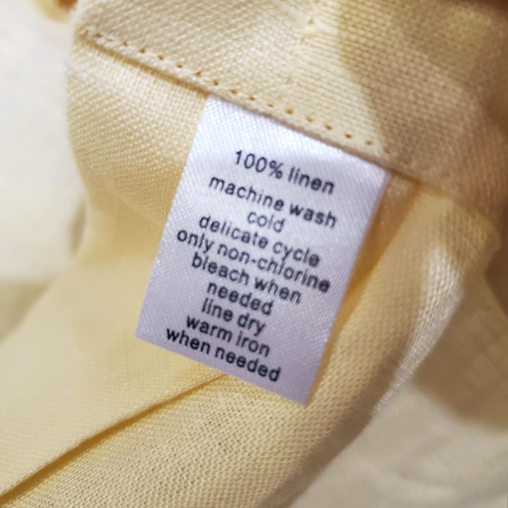 Vintage Paul Fredrick Shirt Mens 2XL Yellow 100% Linen Long Sleeve Button Front Casual Size US XXL / EU 58 / 5 - 6 Thumbnail