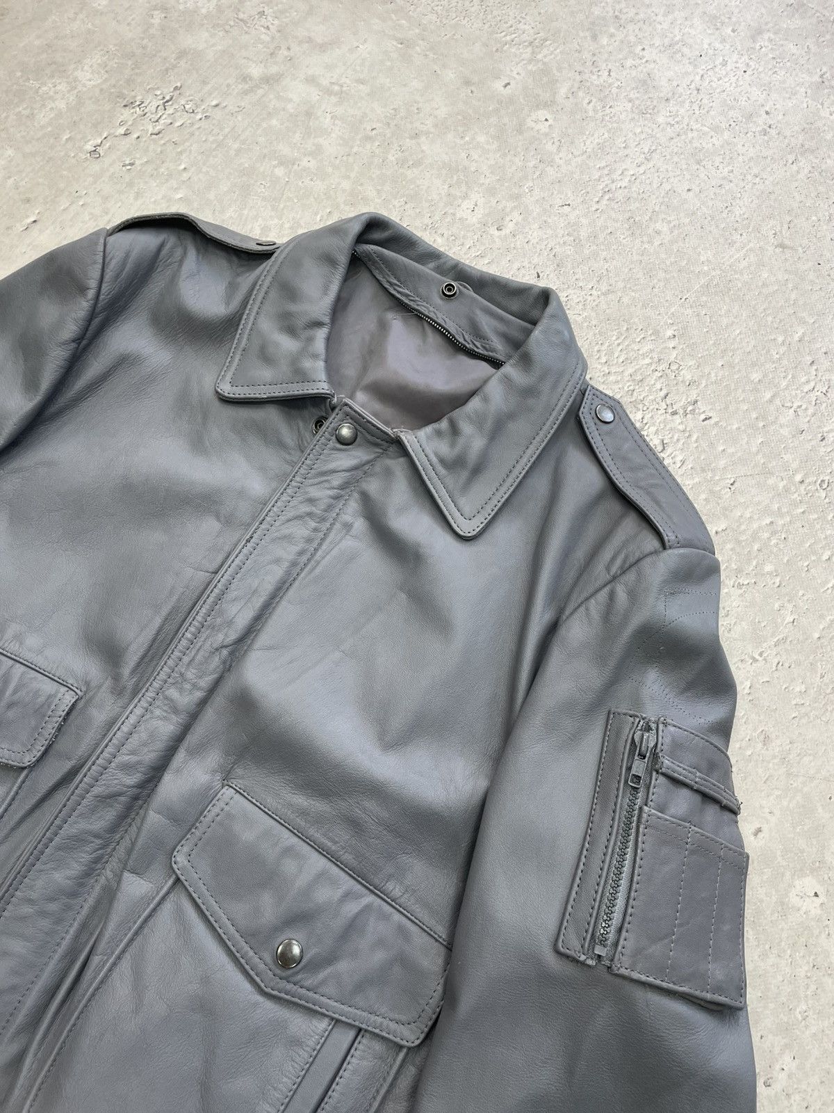 Schott Leather aviation leather jacket schott style retro style y2k Size US M / EU 48-50 / 2 - 4 Thumbnail