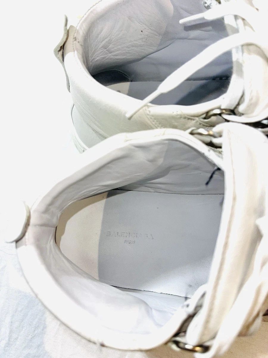 Balenciaga Balenciaga Arena White 10 Leather High Tops Lace Up Size US 10 / EU 43 - 3 Thumbnail