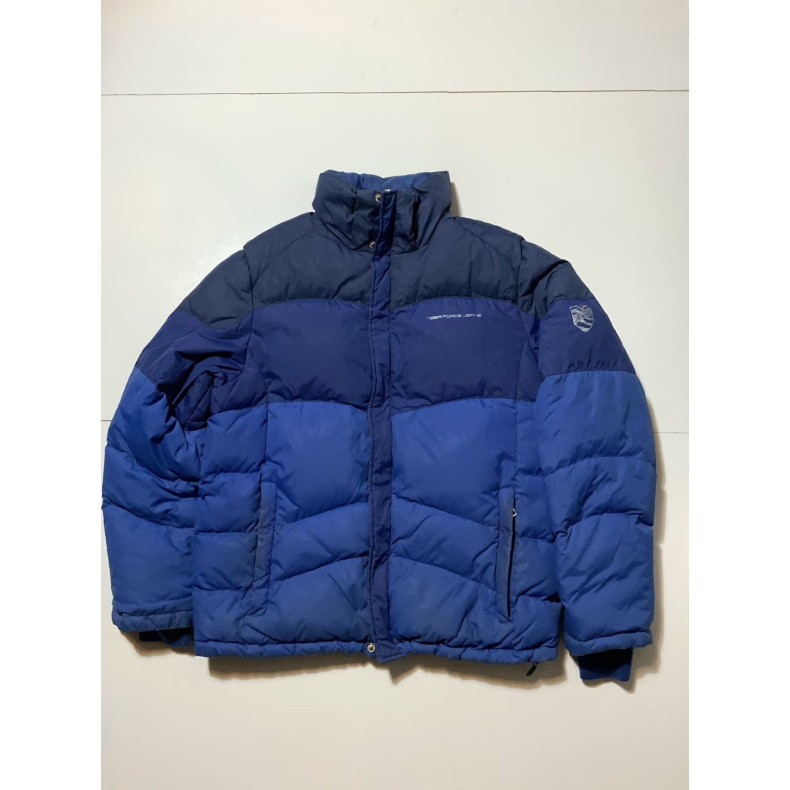 Vintage VINTAGE Tiger Force Jeans Jacket Puffer Full Zip Quilted Nylon Down Blue M Mens Size US 31 - 2 Thumbnail