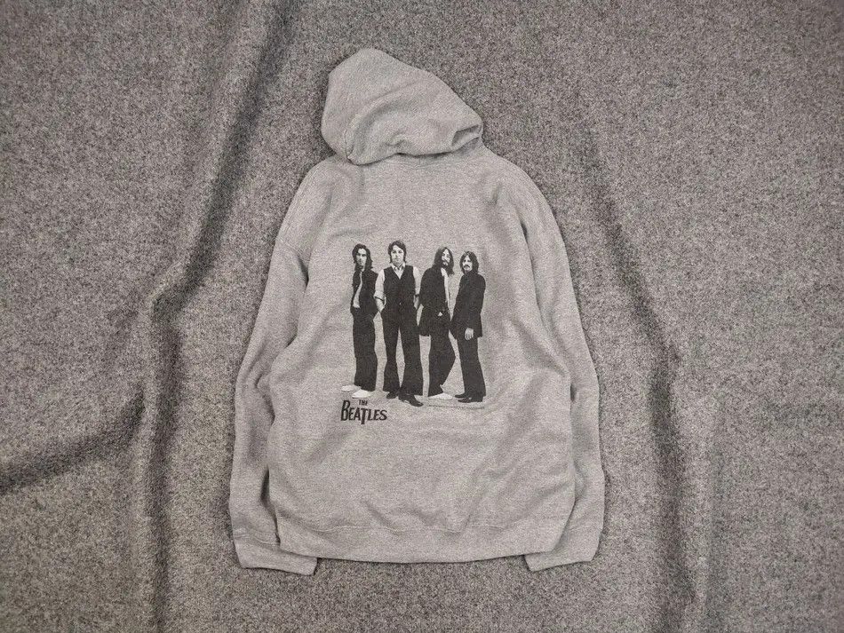 Band Tees Vintage The Beatles Band Logo Blank Gray Zip Hoodie Size US M / EU 48-50 / 2 - 1 Thumbnail