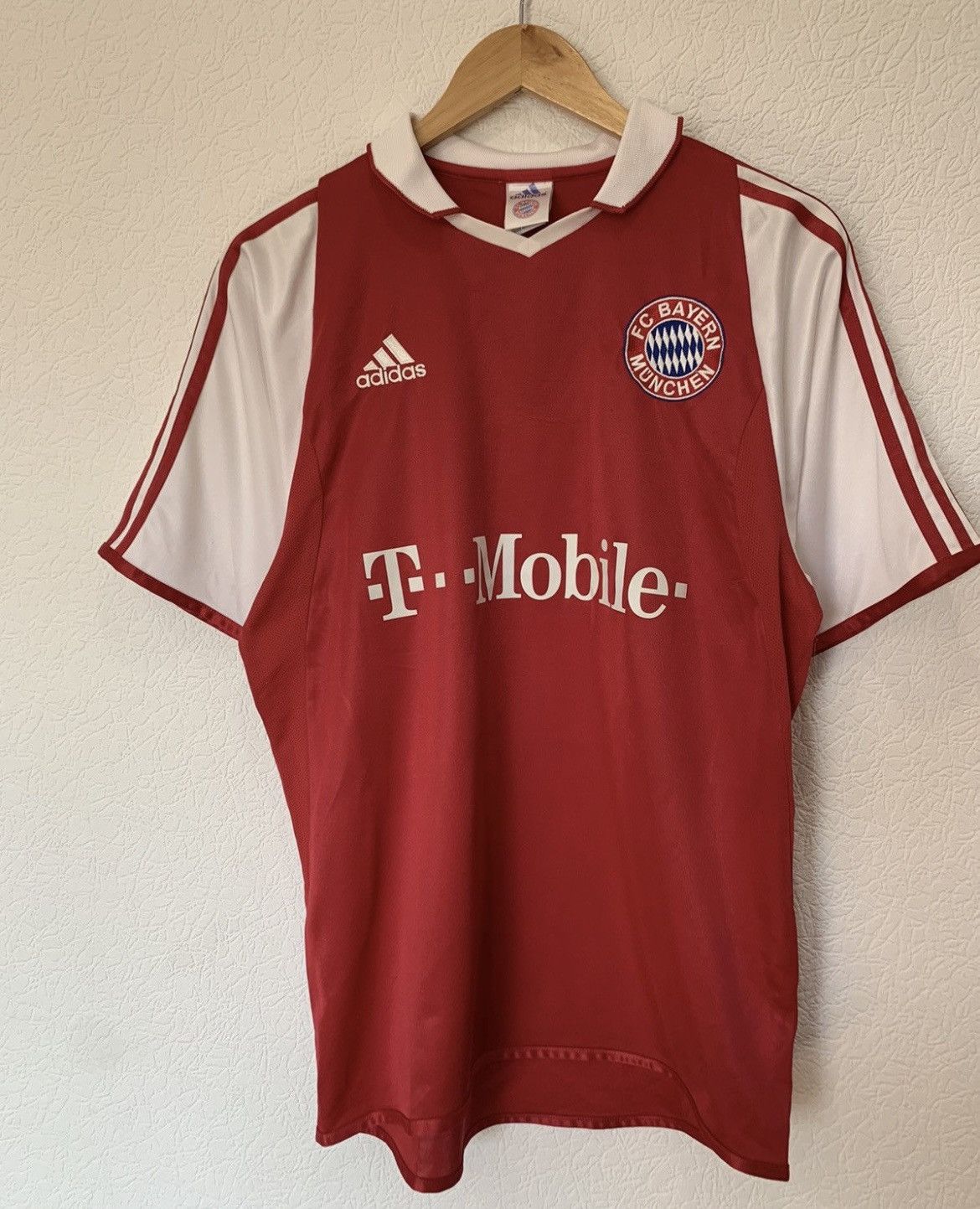 Adidas × Vintage BAYERN MUNCHEN ADIDAS 2003/2004 HOME KIT SOCCER JERSEY Size US S / EU 44-46 / 1 - 1 Thumbnail