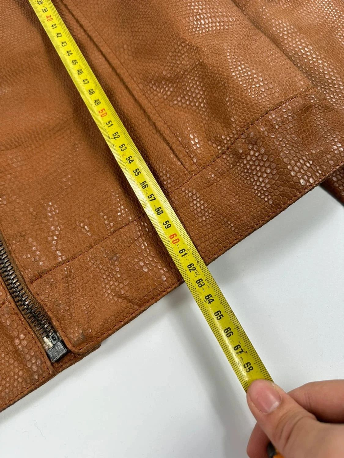 Armani Armani 00's Croco brown leather Jacket Size US M / EU 48-50 / 2 - 10 Thumbnail