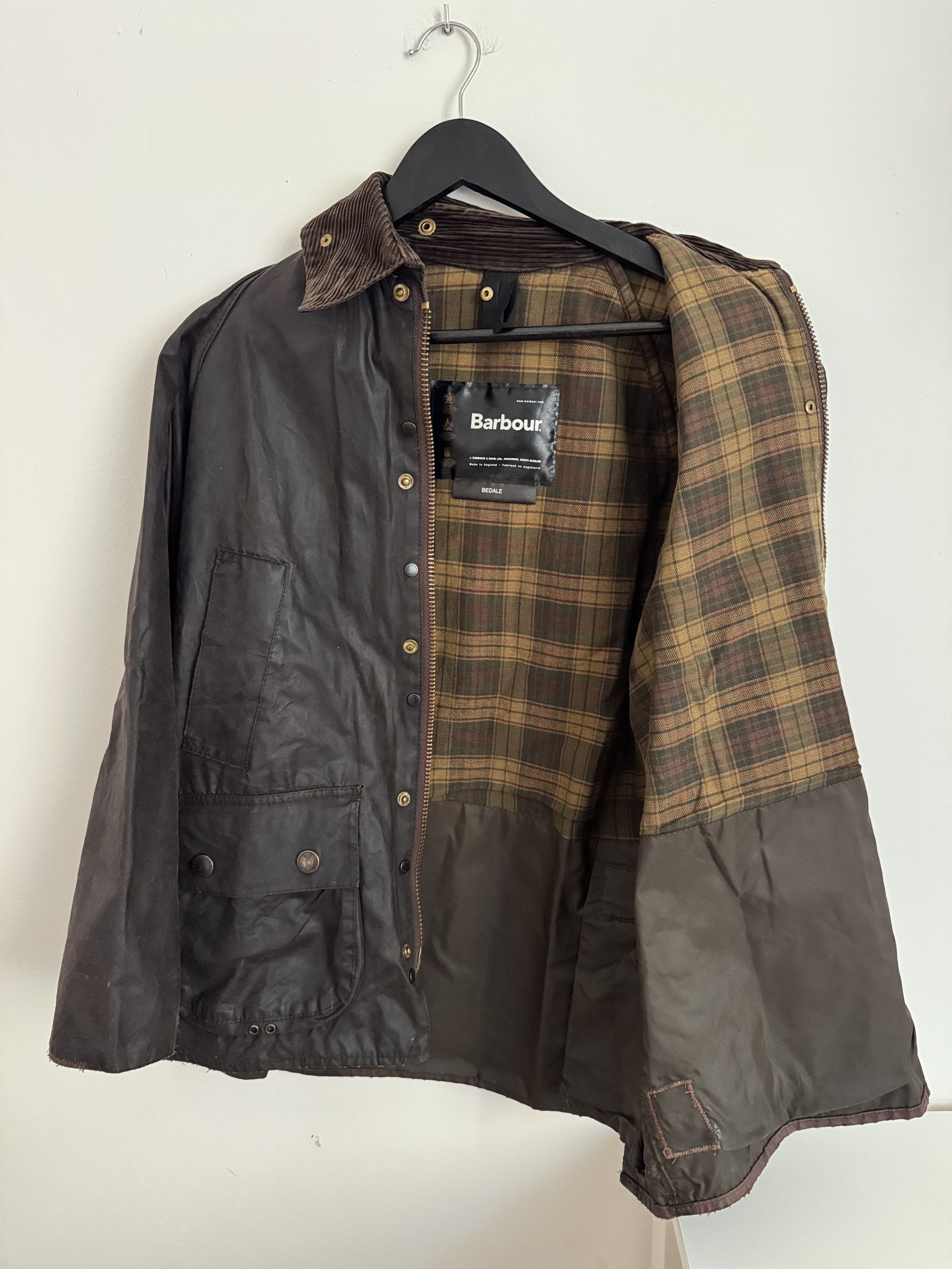 Barbour Barbour A103 Bedale Rustic Brown C36 mens wax cotton jacket Size US S / EU 44-46 / 1 - 1 Thumbnail