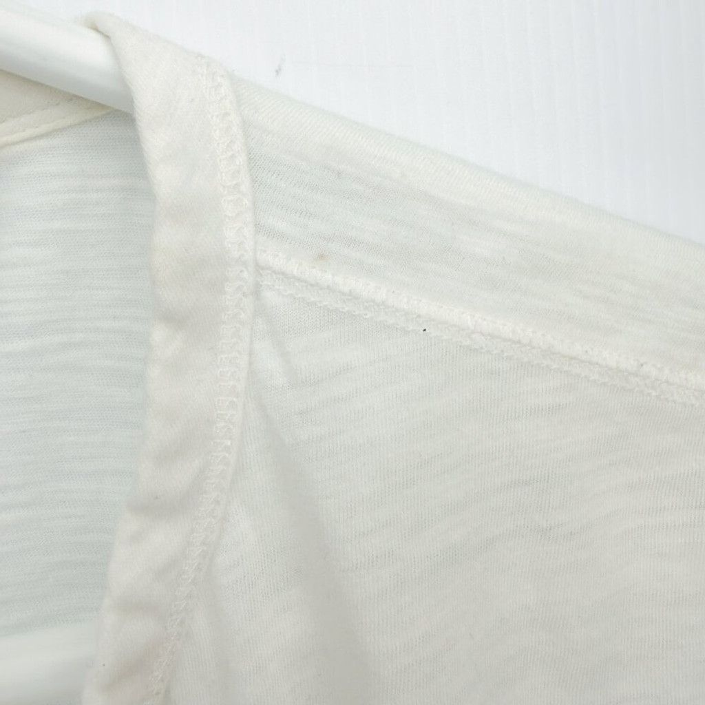 Everlane EVERLANE White Henley T-Shirt Light Crew Neck 3 button sz M Size US M / EU 48-50 / 2 - 3 Thumbnail