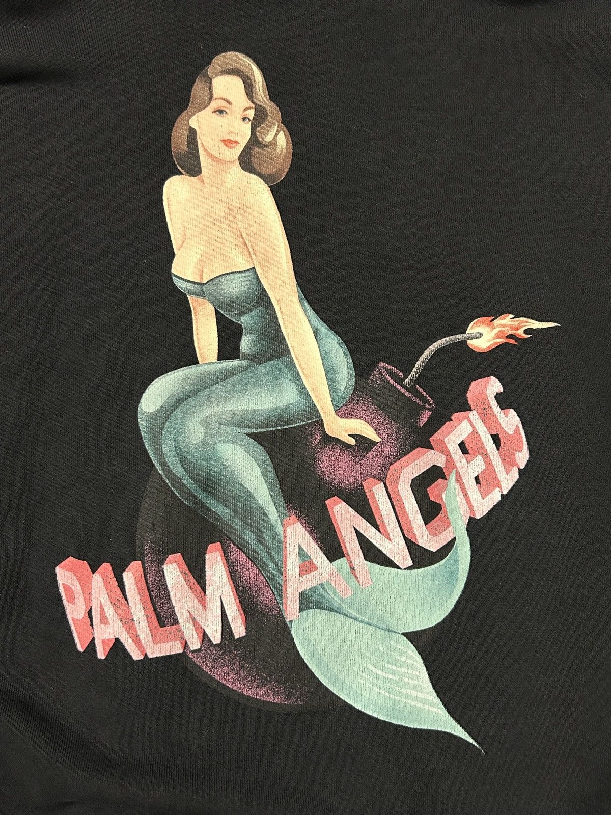 Palm Angels Palm Angels Double Hooded American Flag Mermaid Hoodie Size US M / EU 48-50 / 2 - 3 Thumbnail