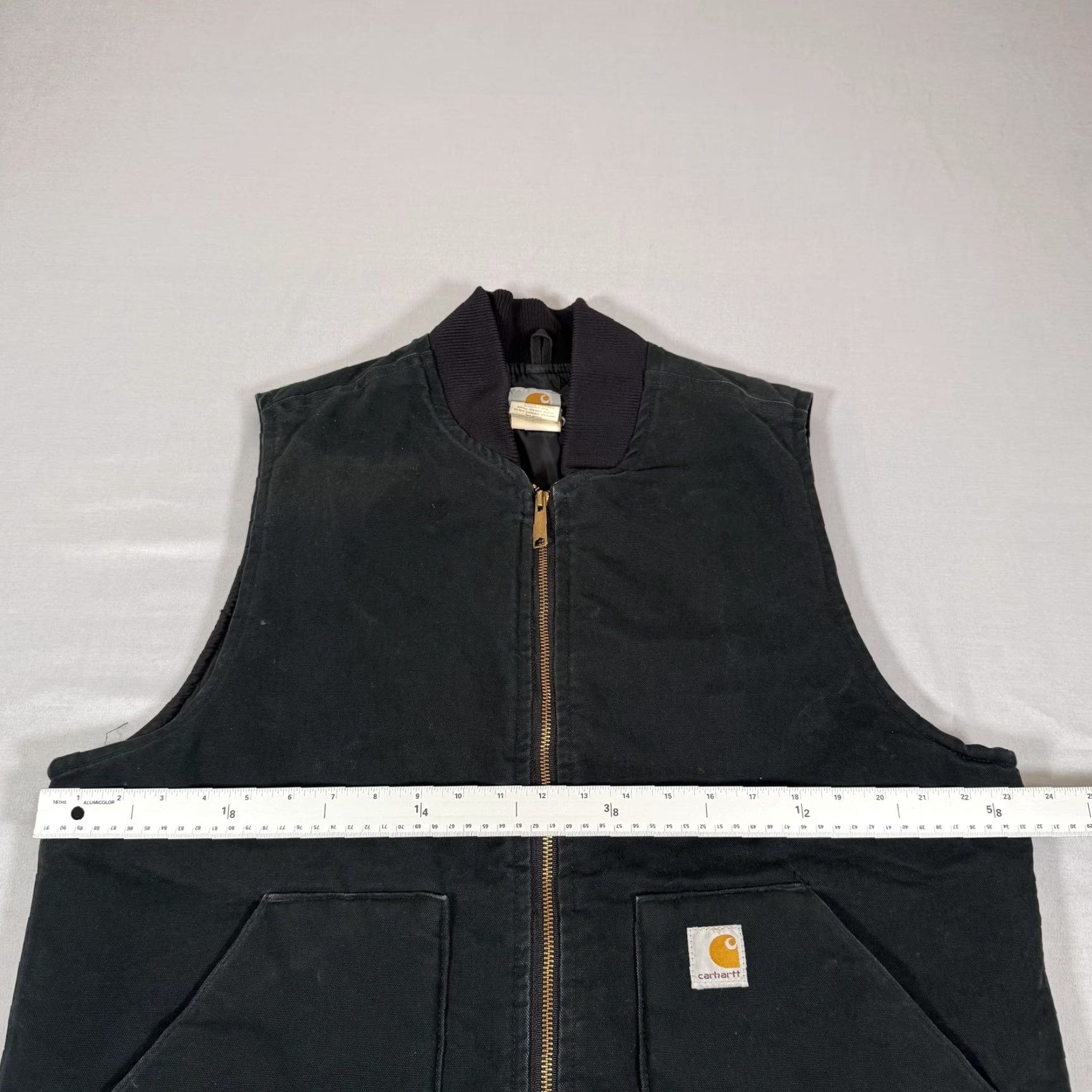 Carhartt Carhartt Vest Mens Large Tall Black Duck Canvas Quilted Insulated Zip Up V01 BLK Size US L / EU 52-54 / 3 - 4 Thumbnail
