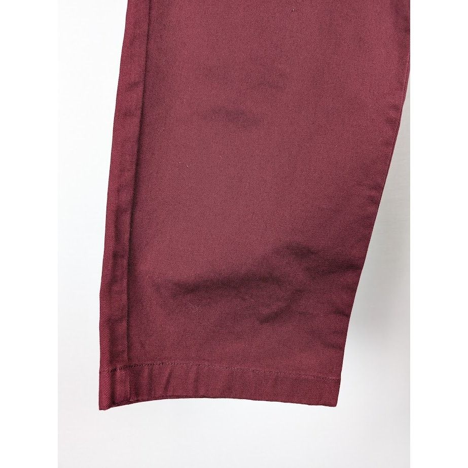 o1rshd1 Twill Double Pleat Pant in Wine