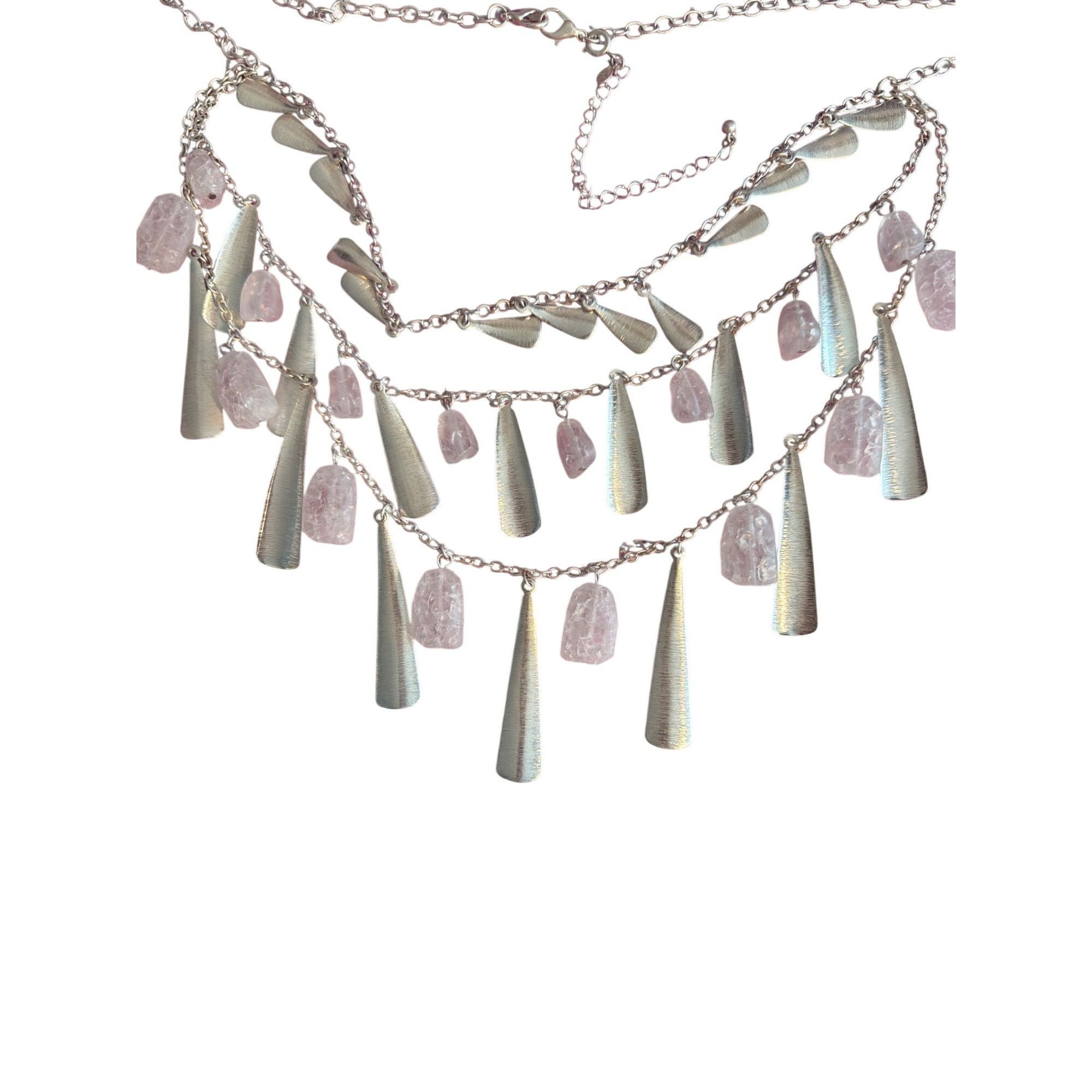 Other Premier Designs Silver Plated Beach Glass Necklace Opaque Be Size ONE SIZE - 2 Thumbnail
