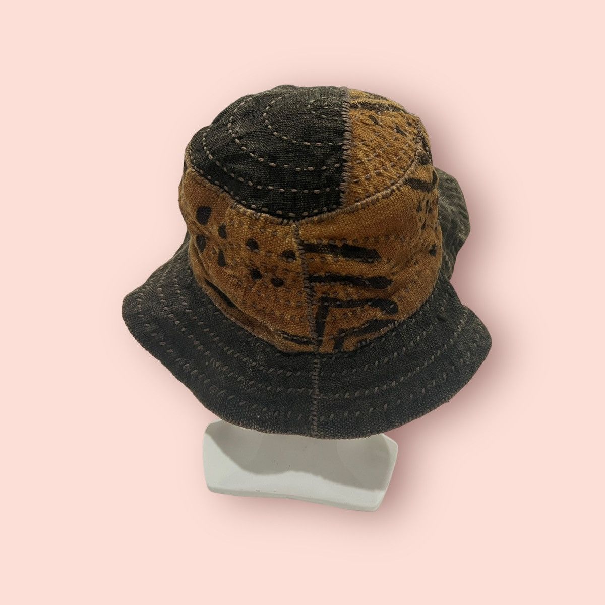 Japanese Brand RARE VINTAGE JAPAN SASHIKO STICHES BUCKET HAT Size ONE SIZE - 11 Thumbnail