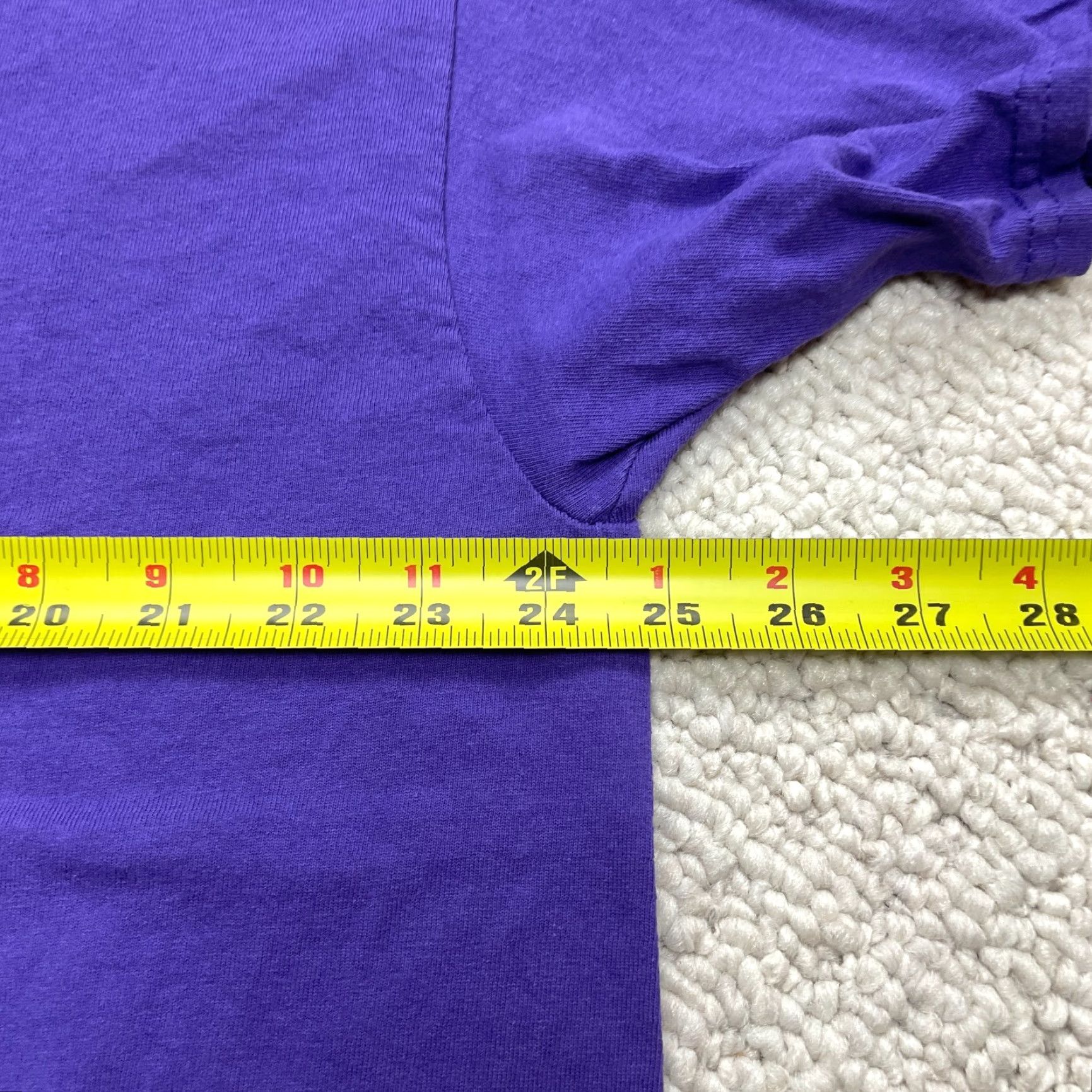 Port & Company Port & Company Core Cotton Shirt Adult 2XL Purple Mens Tee Short Sleeve Top Crew Neck Jersey Logo, 2XL, Regular Fit, T-Shirt, Men Size US XXL / EU 58 / 5 - 7 Thumbnail