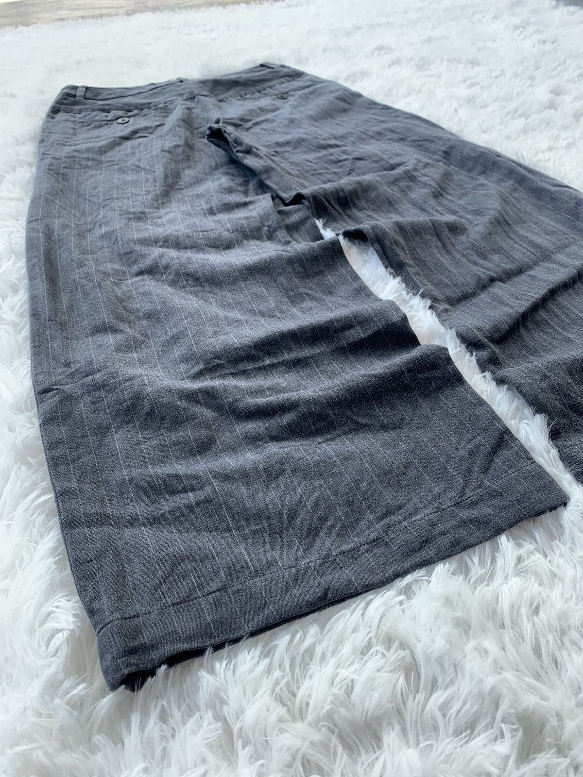 Japanese Brand Des Pres Paris Wide Leg Pinstripe Pants Size US 28 / EU 44 - 10 Thumbnail
