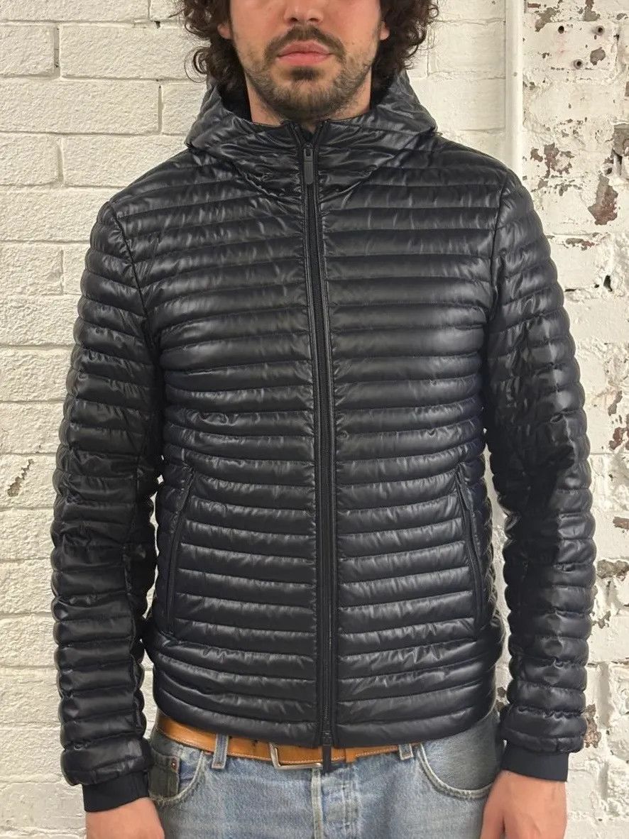 Emporio Armani AW2018 Emporio Armani Quilted Navy Puffer Jacket Size US M / EU 48-50 / 2 - 2 Thumbnail