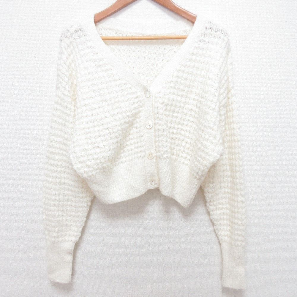 Other Other GRACE CONTINENTAL Waffle Short Knit Cardigan Others Tops 0125153118 DUTY FREE for USA Size ONE SIZE - 1 Thumbnail