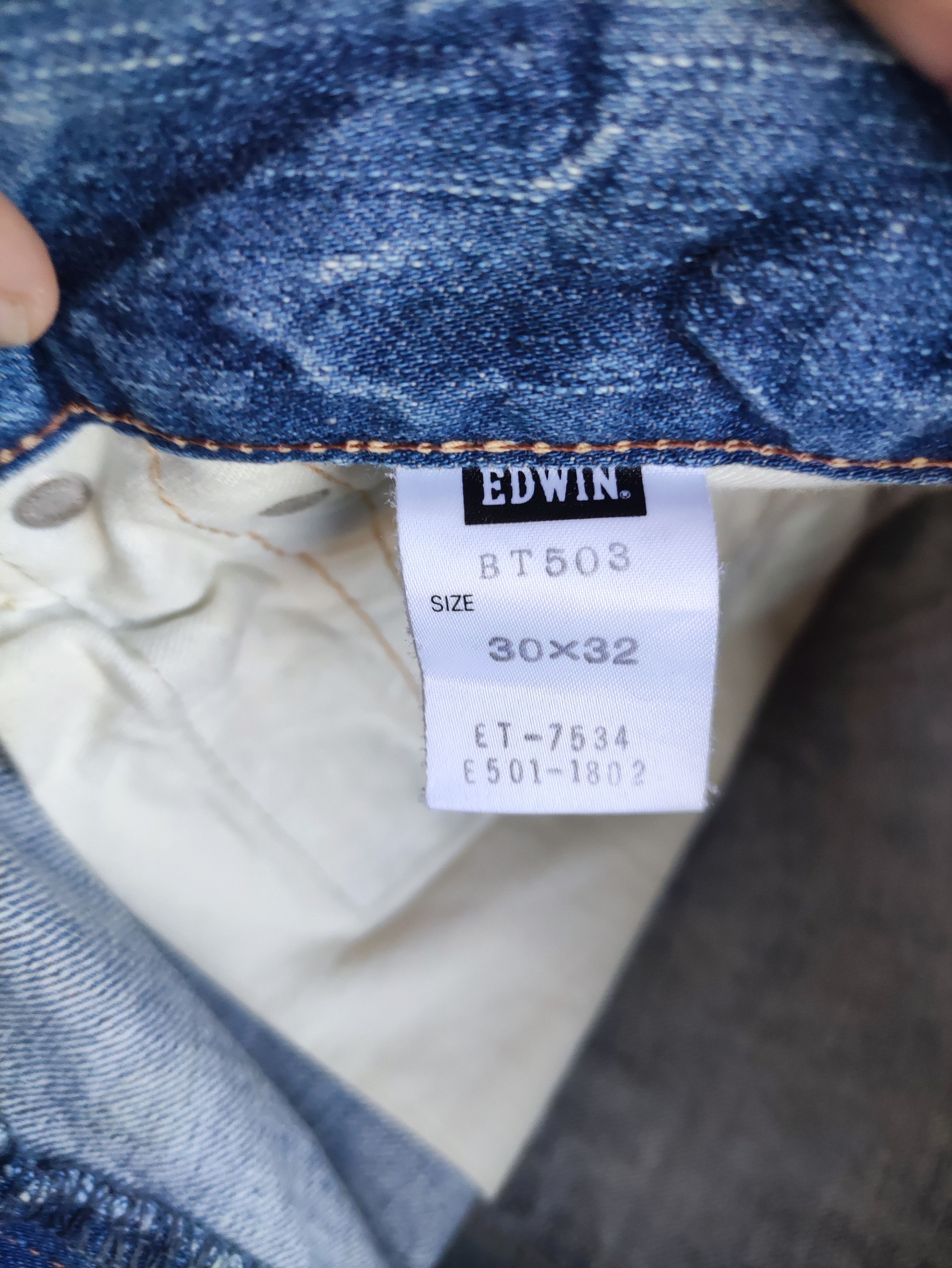 Edwin Vintage Edwin 503 Brand Distressed Ripped Denim Pants Size US 33 - 7 Thumbnail