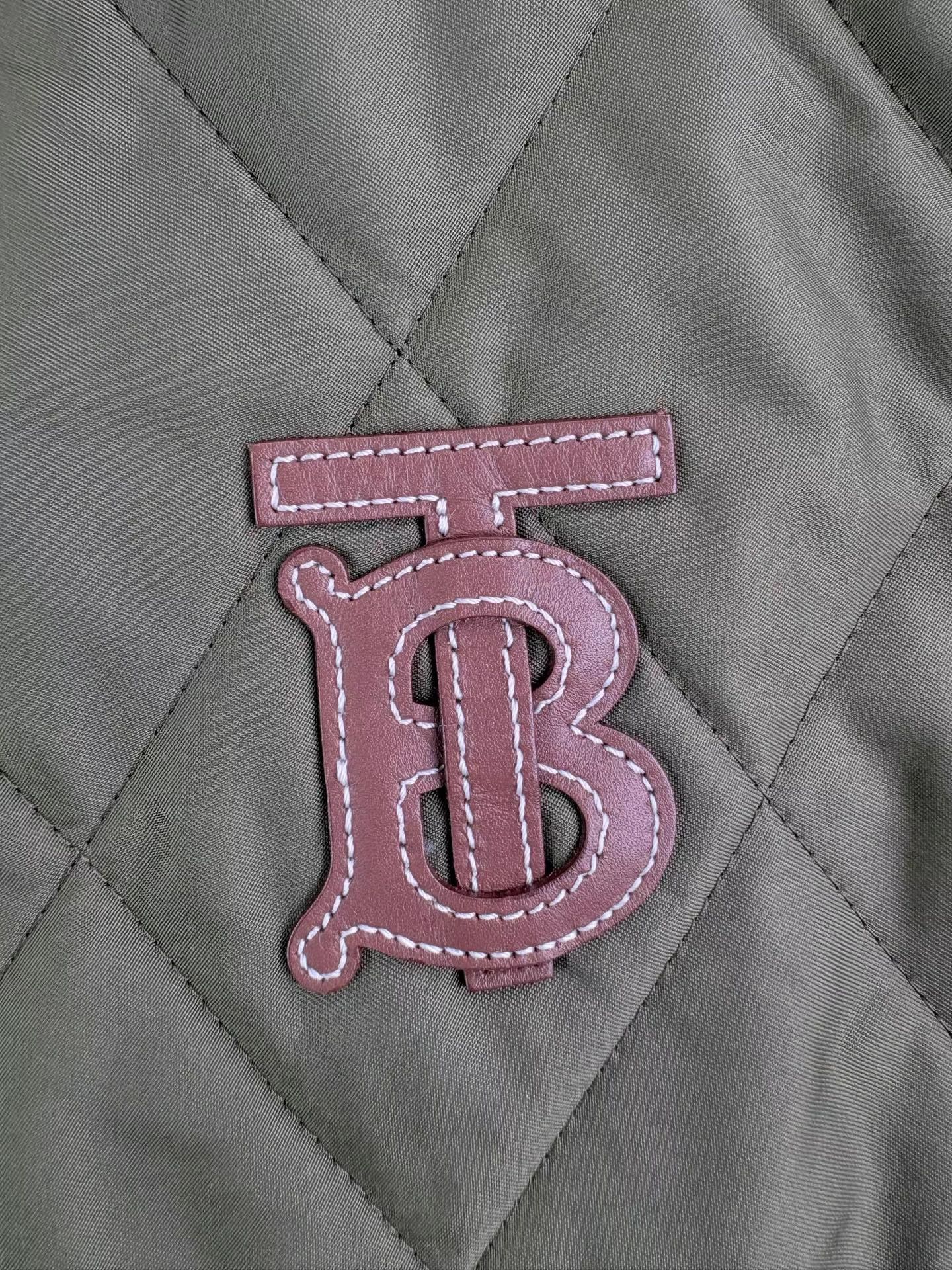 Burberry BURBERRY Khaki Green Check Lined Mid-Length Padded Coat Size US M / EU 48-50 / 2 - 3 Thumbnail