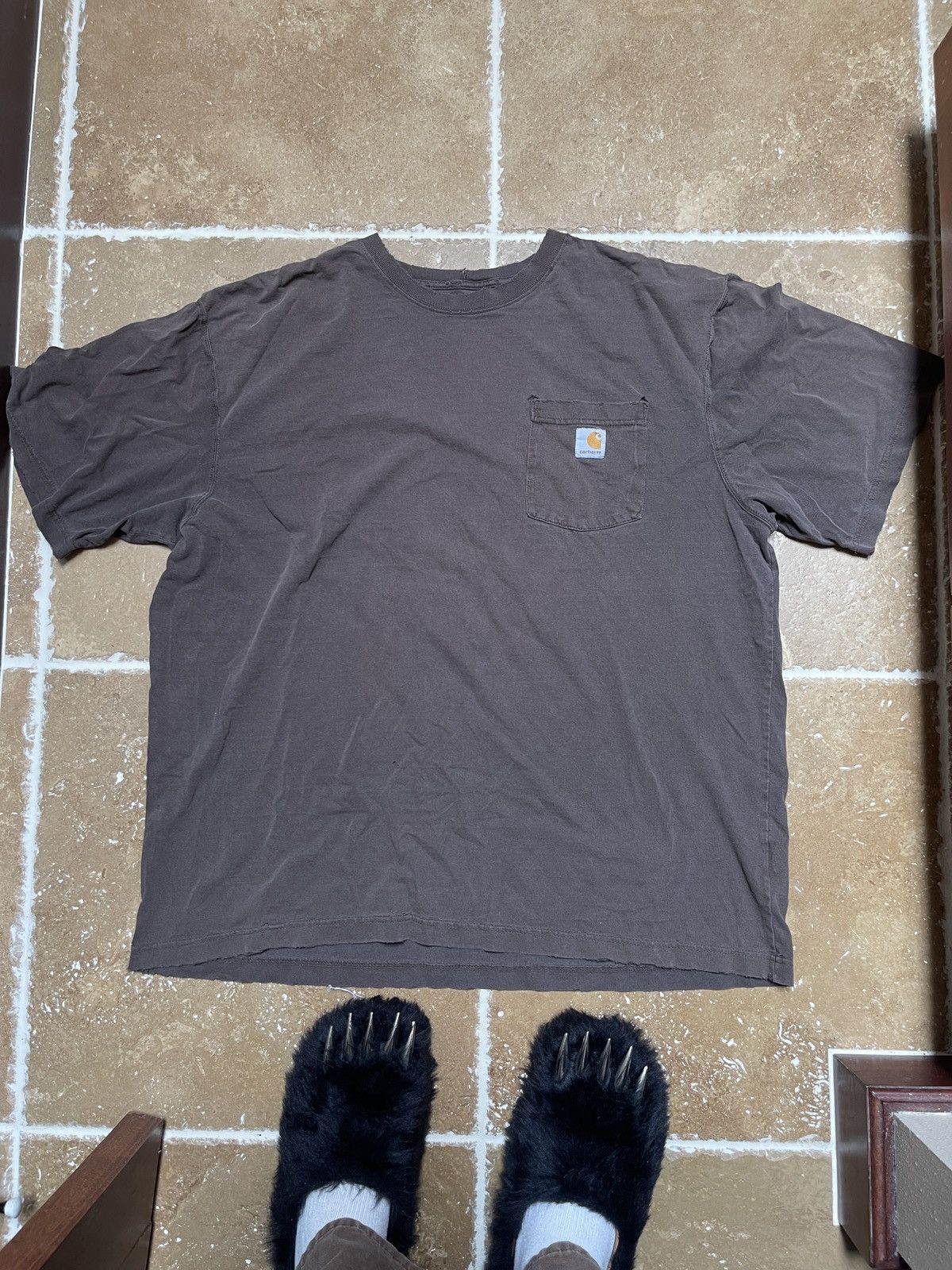 Carhartt Distressed Carhart workwear T-shirt Size US XL / EU 56 / 4 - 1 Thumbnail
