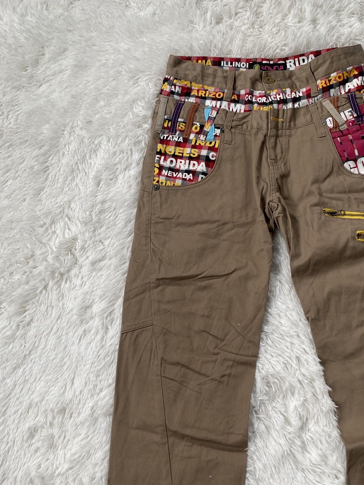 Japanese Brand RARE🔥NYLUS Double Waist ARTFULL Cargo Pants Size US 31 - 4 Thumbnail