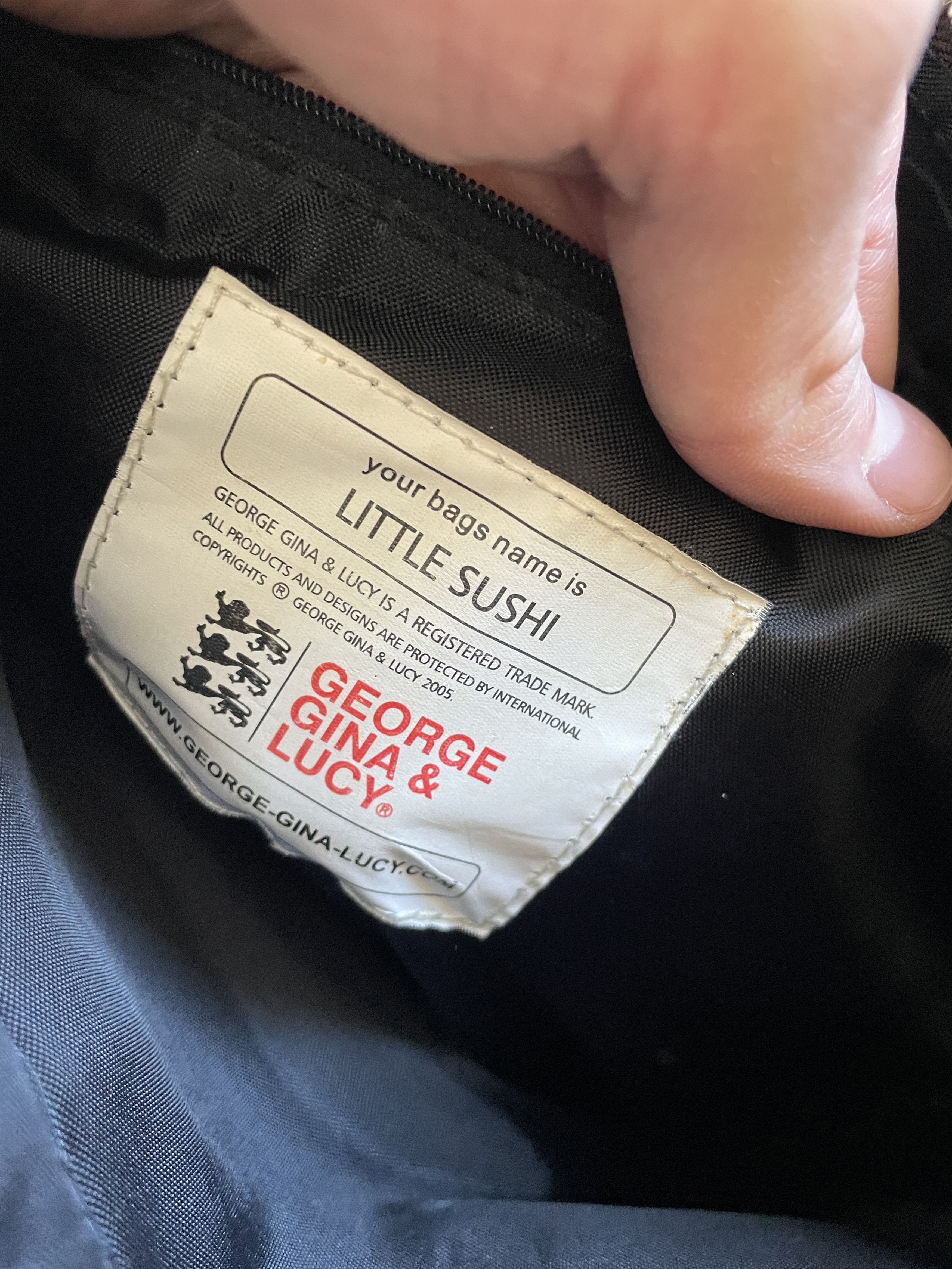 Japanese Brand × Vintage GEORGE GINA LUCY Y2K AVANT GARDE LITTLLE SUSHI HAND BAG Size ONE SIZE - 5 Thumbnail