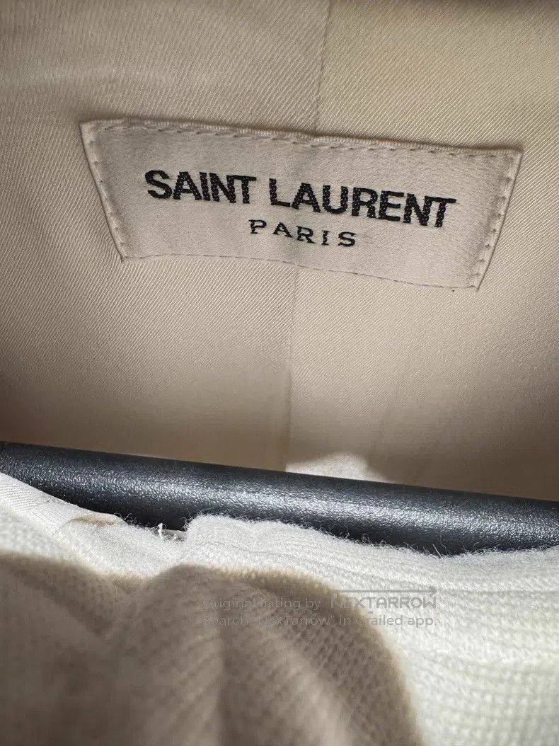 Saint Laurent Paris Saint Laurent Paris Poster Style Wool Coat Size S / US 4 / IT 40 - 4 Thumbnail