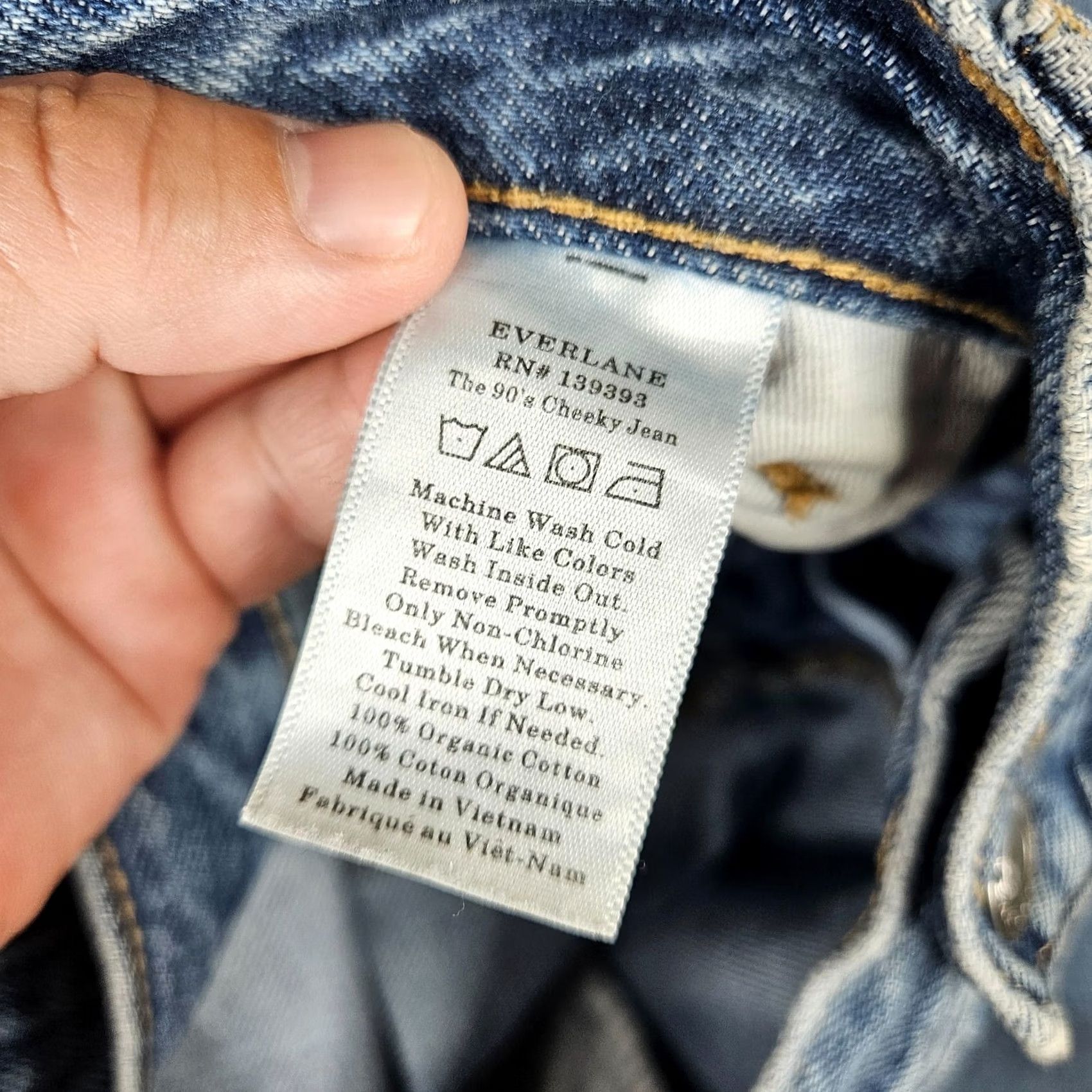 Everlane EVERLANE Jeans 90s Blue Straight Leg Button Fly Men Sz 32 - Denim Cotton Regular Pocket 5-Pocket Model Levi's 501 Vintage: No Size US 32 / EU 48 - 2 Thumbnail