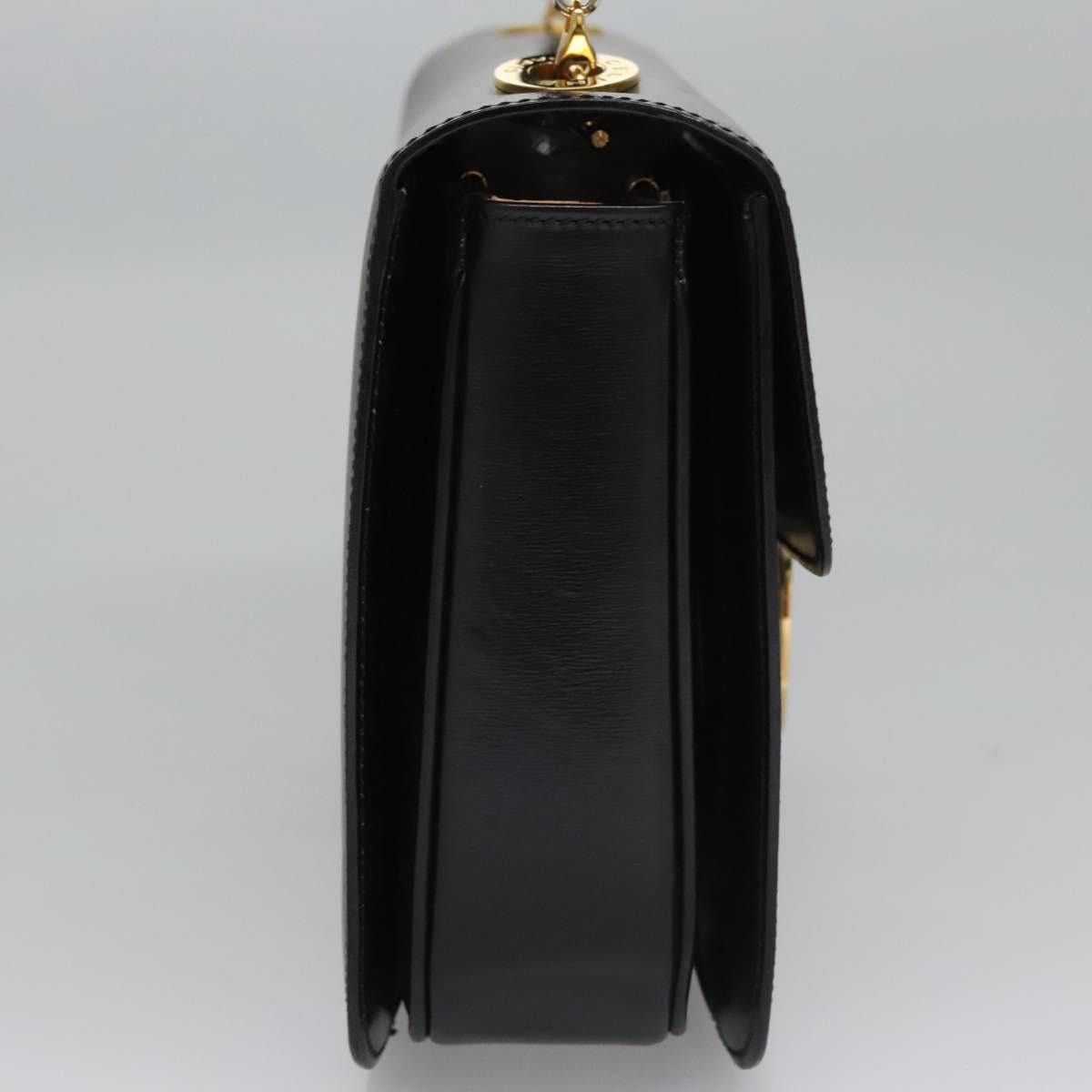 Celine CELINE Hand Bag Leather Black Gold Size ONE SIZE - 5 Thumbnail