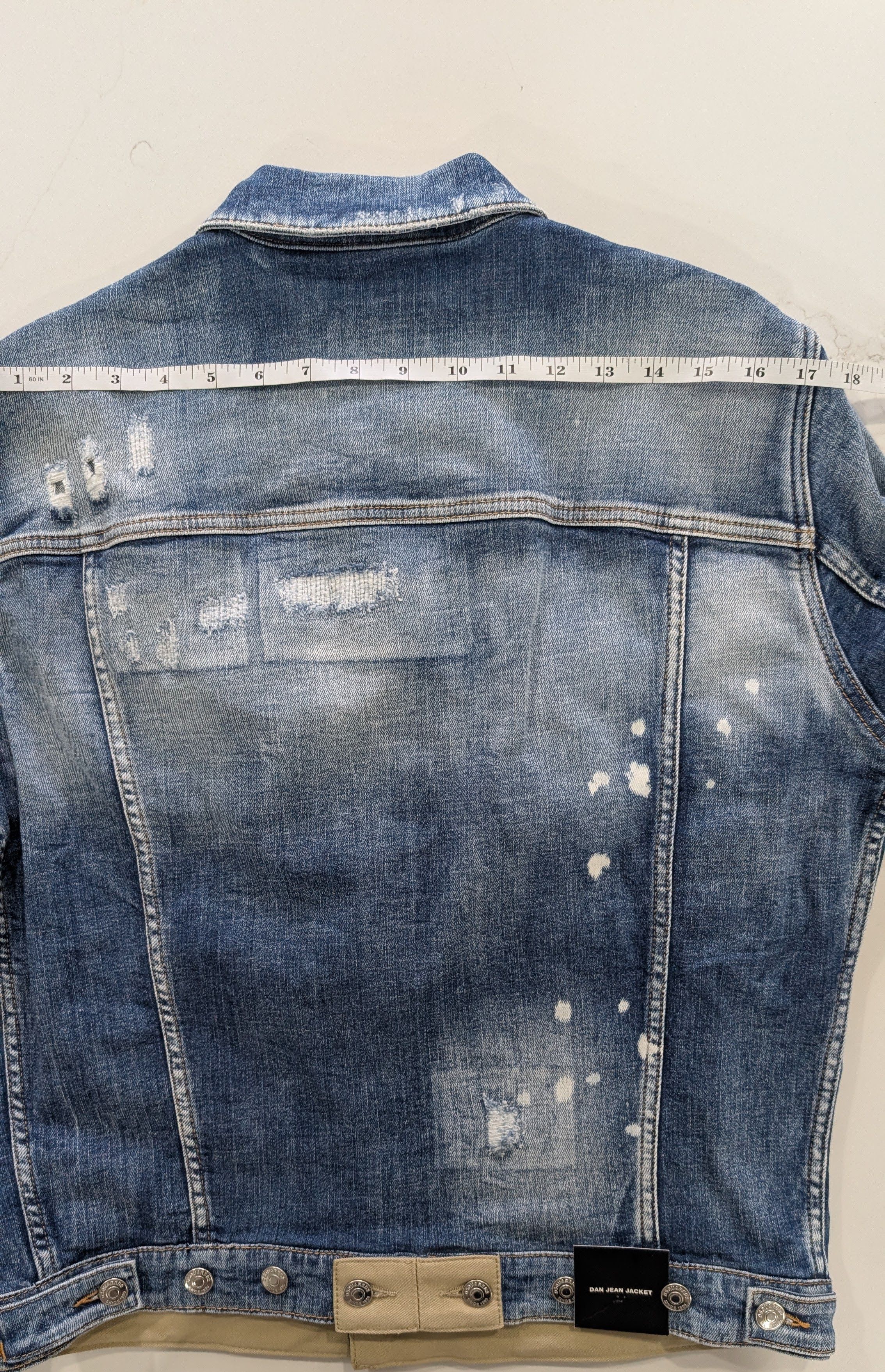 Dsquared2 DSQUARED2 Dan Jean Jacket Distressed Blue IT 48 Size US M / EU 48-50 / 2 - 15 Thumbnail