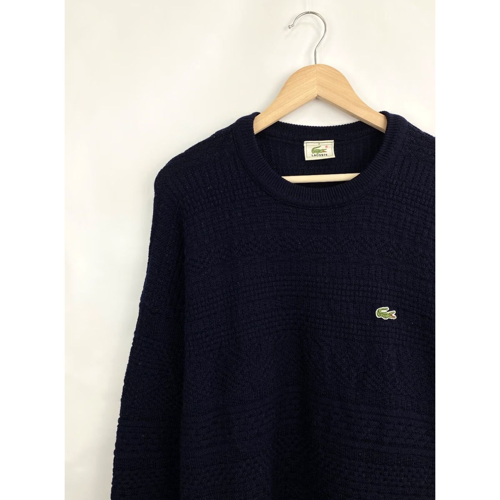 Lacoste VINTAGE Lacoste Sweater 90s Wool Knit XL Blue Cardigan France Mens Size US XL / EU 56 / 4 - 3 Thumbnail