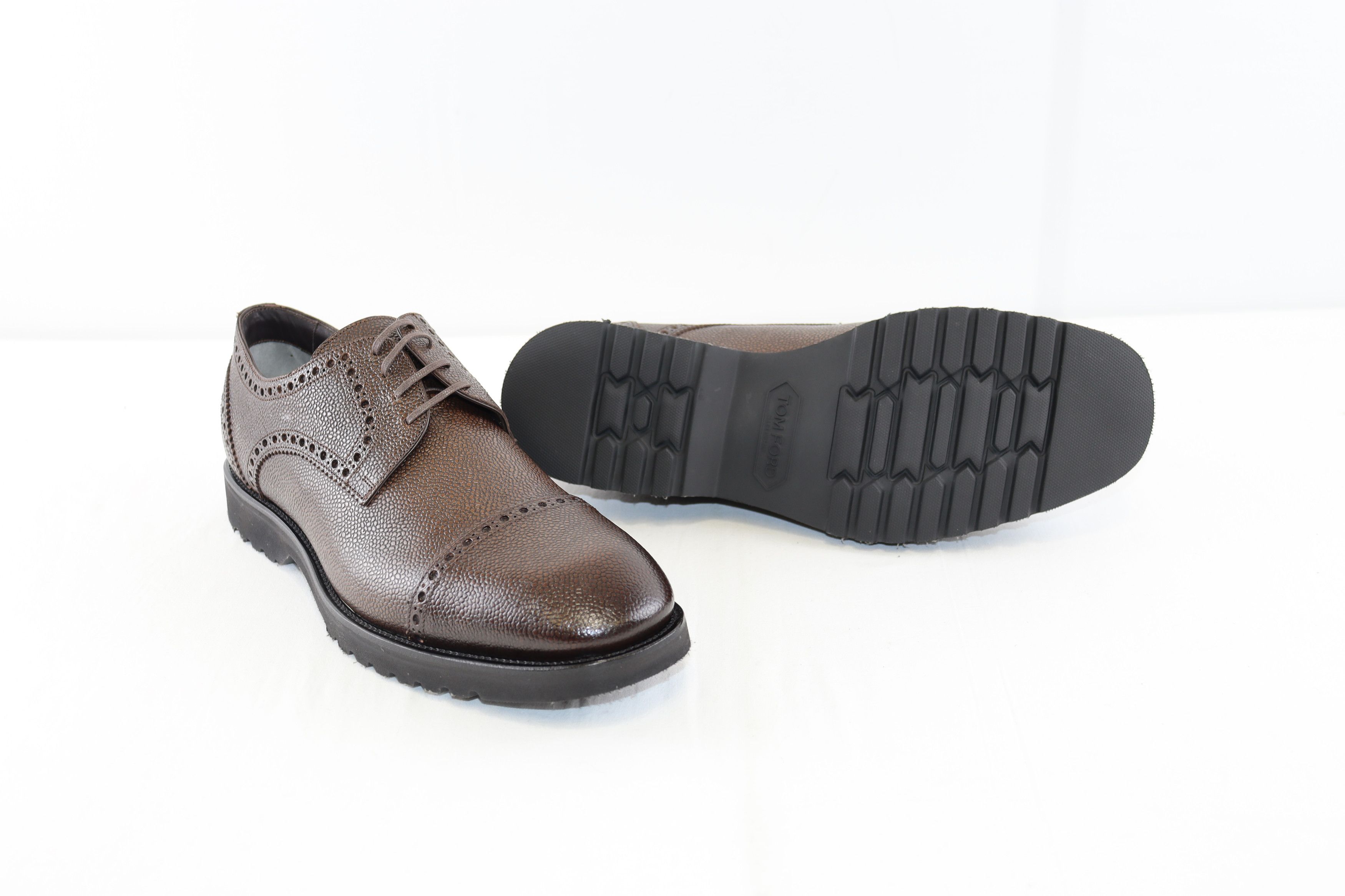 Tom Ford o1rshd1 Men's Shoes Informal Lace Up in Brown Size US 10.5 / EU 43-44 - 7 Thumbnail