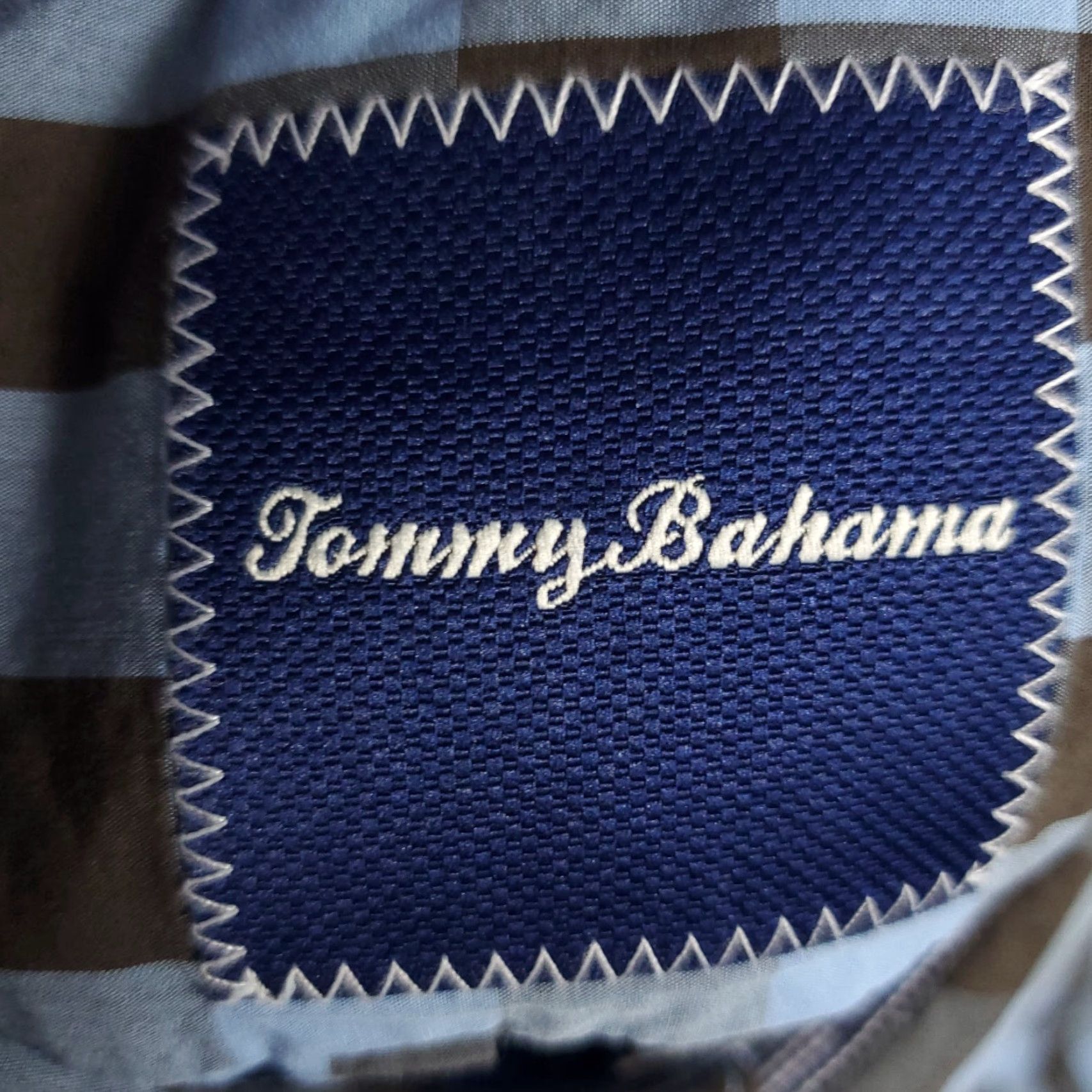 Tommy Bahama Tommy Bahama Shirt Mens Size 2XL Blue Brown Check Cotton Button Up Long Sleeve Size US XXL / EU 58 / 5 - 7 Thumbnail