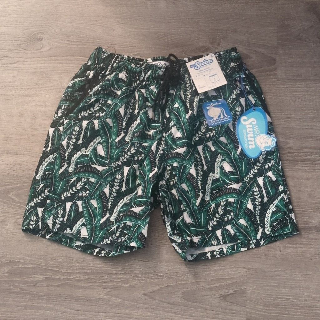Other Mr. Swim tonal banana leaves jade green swim shorts sz large Size US 32 / EU 48 - 1 Thumbnail
