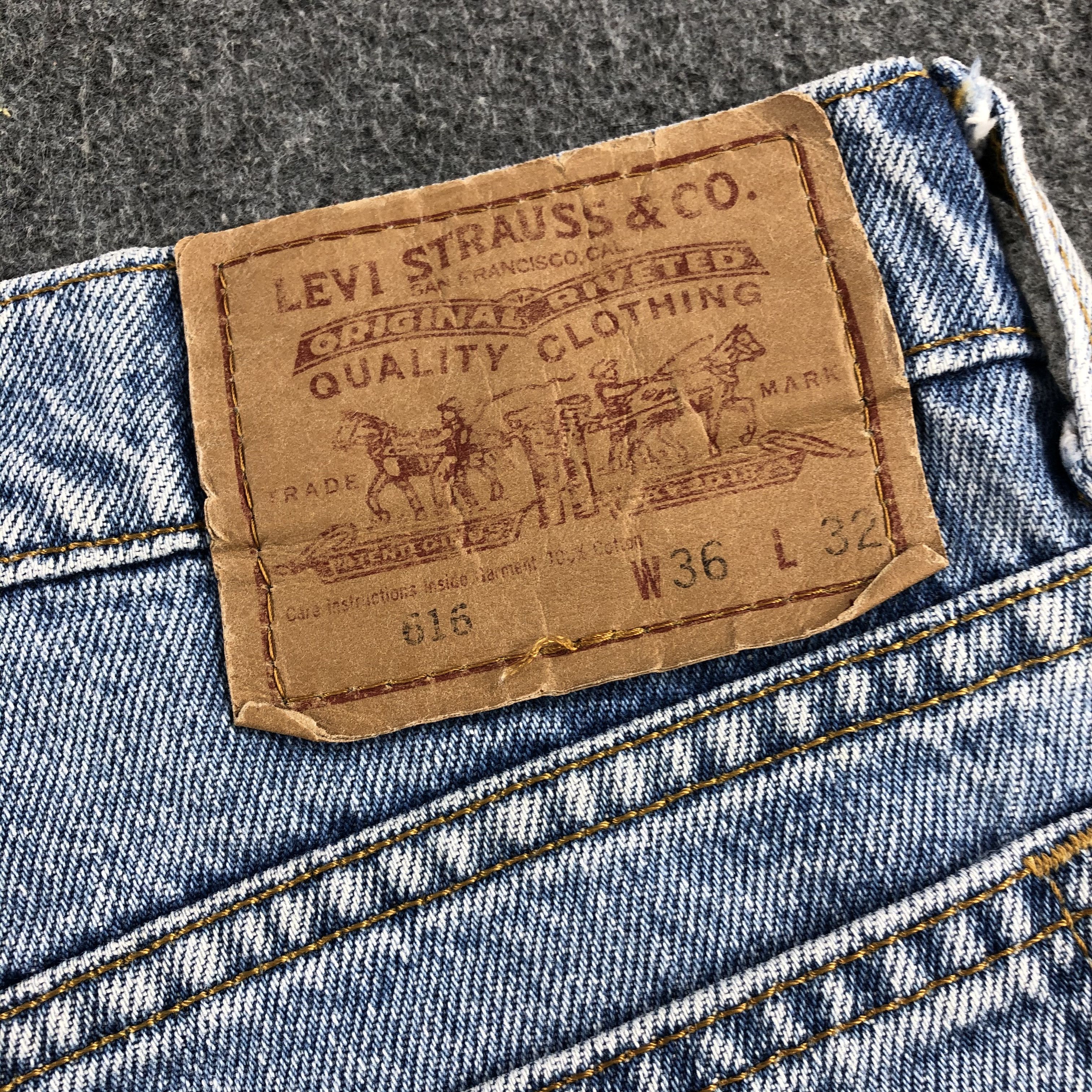 Levi's Vintage 90s Blue Wash Levis 616 Jeans-J1736 Size US 35 - 5 Thumbnail