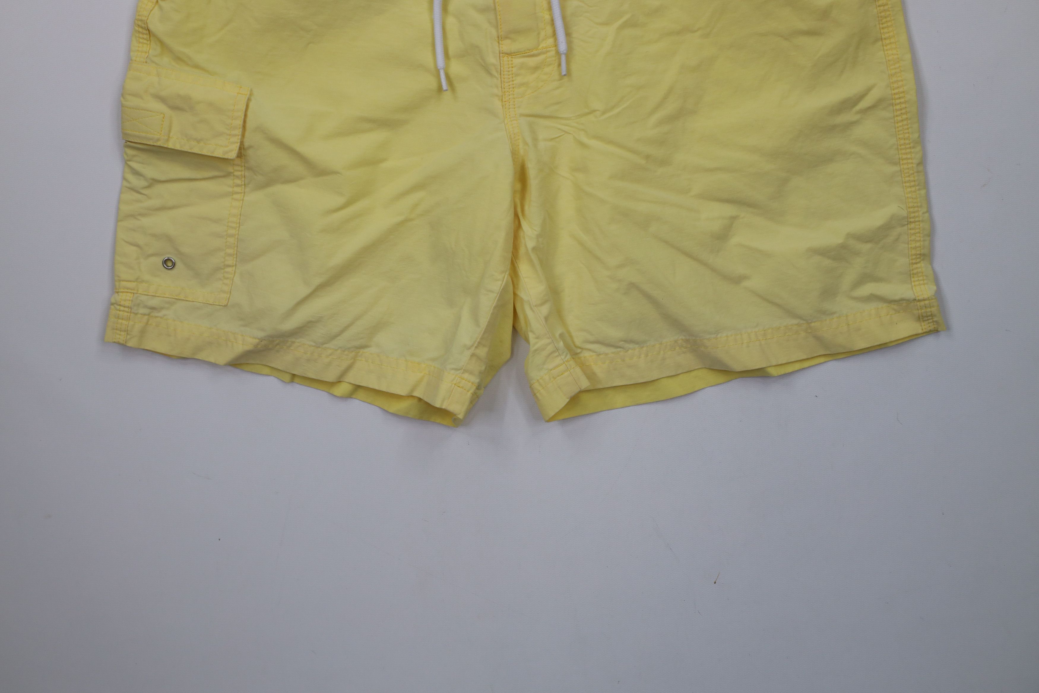 Brooks Brothers × Vintage Vintage Brooks Brothers Knee Board Shorts Swim Trunks Yellow Size US 33 - 4 Thumbnail