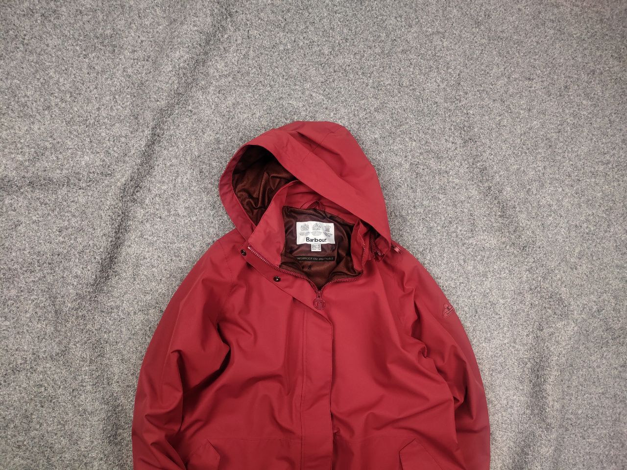 Barbour Barbour Roseate Waterproof Hooded Long Jacket brick color Size XL / US 12-14 / IT 48-50 - 1 Thumbnail