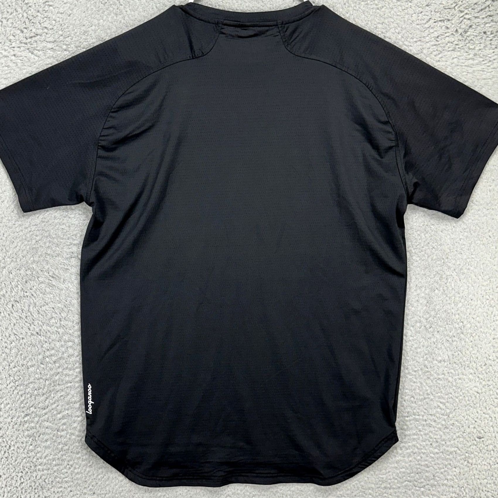 Vintage Loogaroo Men Seamfinity Tee Large Black Graphic Short Sleeve Tee Nylon Blend NEW Size US 33 - 2 Thumbnail