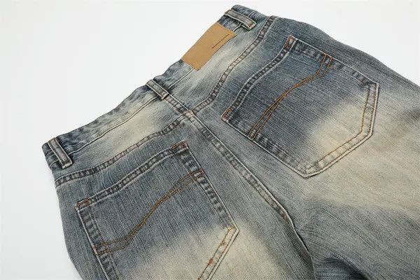 Japanese Brand VIBE Heavy washed loose wide-leg distressed scimitar jeans Size US 32 / EU 48 - 5 Thumbnail