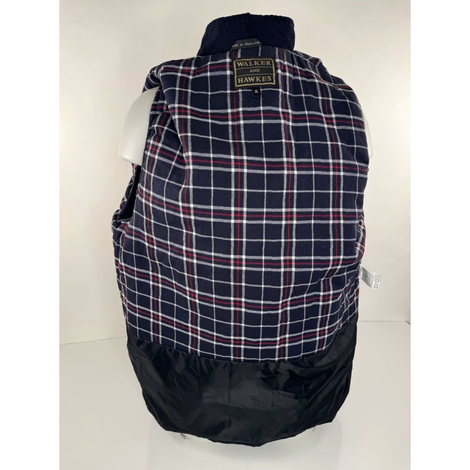 Vintage WALKER and HAWKES Vest Waxed Cotton Ranch Field Chore Zip Mens XL Blue - EXCELLENT Size US XL / EU 56 / 4 - 5 Thumbnail