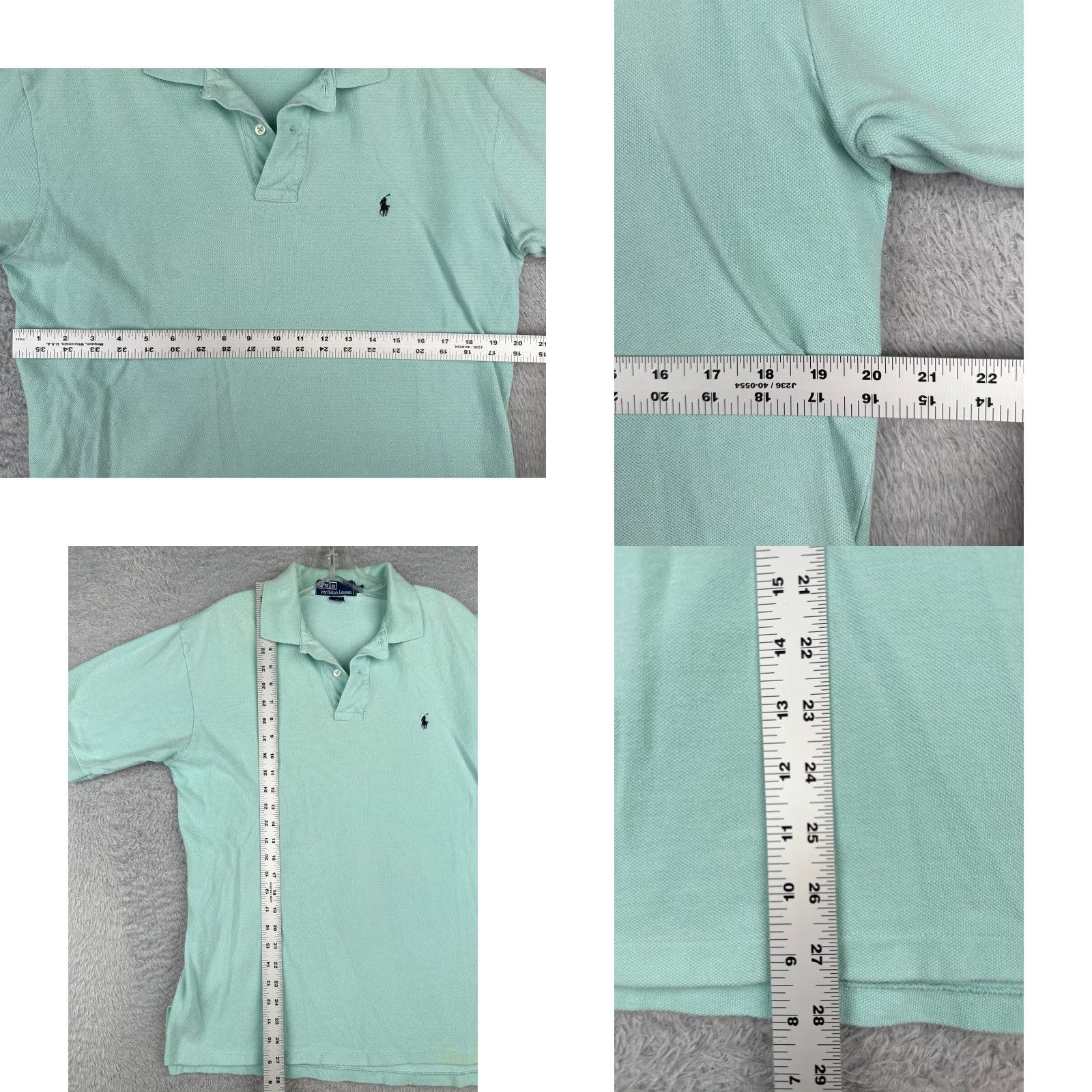 Ralph Lauren Ralph Lauren Polo Shirt Men Medium Blue 100% Cotton Short Sleeve Polo Shirt, Blue, 100% Cotton, Slim, Regular, Men, Polo, Polo Ralph Lauren Size US M / EU 48-50 / 2 - 8 Thumbnail