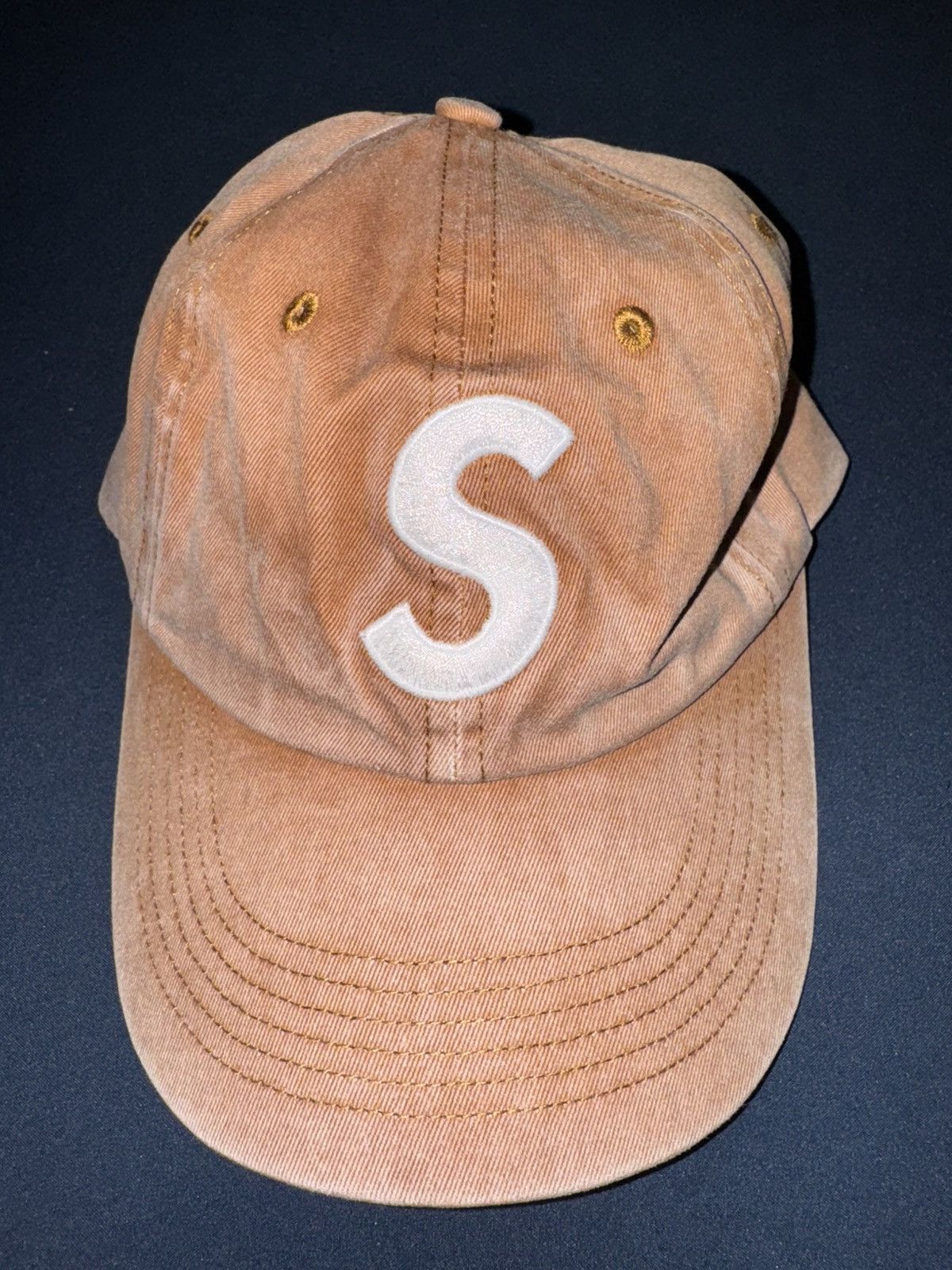Supreme Pigment S Logo Panel Cap Tan Spring Summer 2020