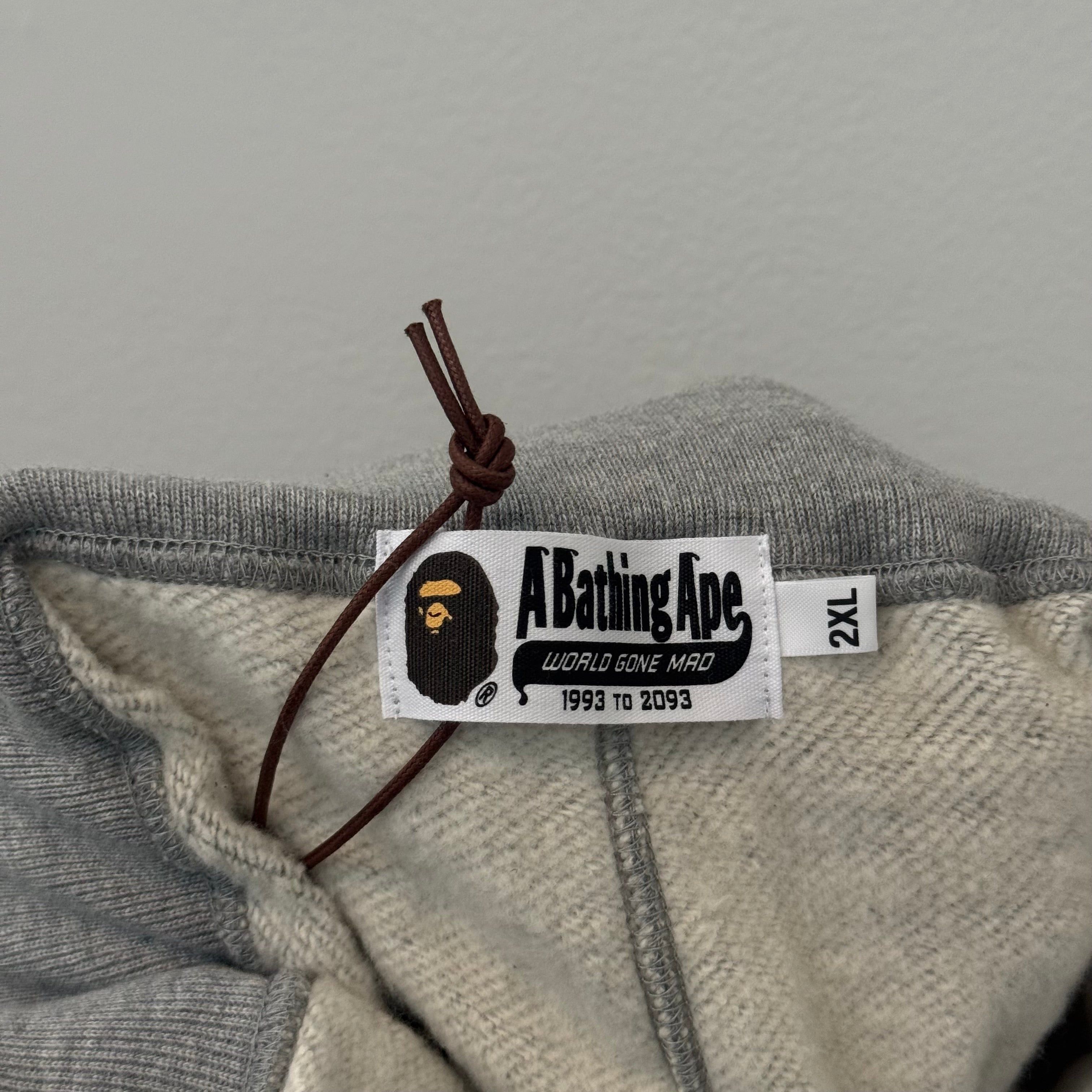 Bape Bape A Bathing Ape Shark Logo Sweatpants Grey - Size XXL Size US 36 / EU 52 - 6 Thumbnail