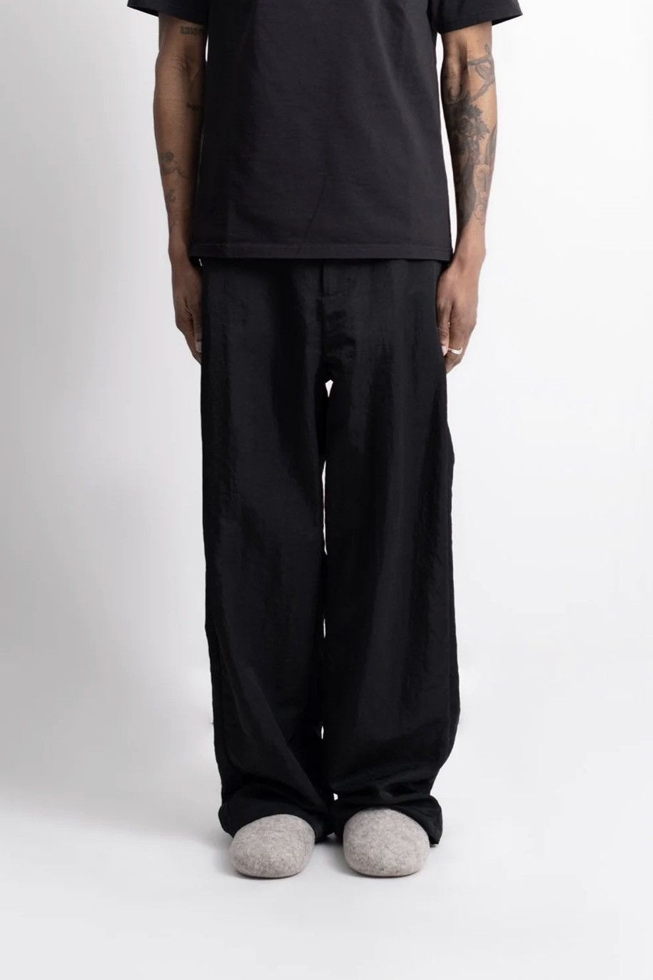 Vuja De Vuja Dé VD CRUSHED NYLON TRACK PANTS Size US 32 / EU 48 - 3 Thumbnail