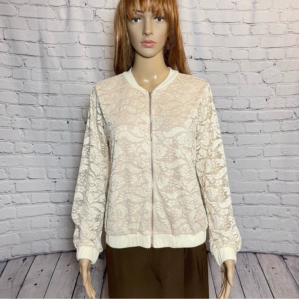 Other H.I.P Happening In The Present Lace Blush Bomber Size L Size L / US 10 / IT 46 - 1 Thumbnail