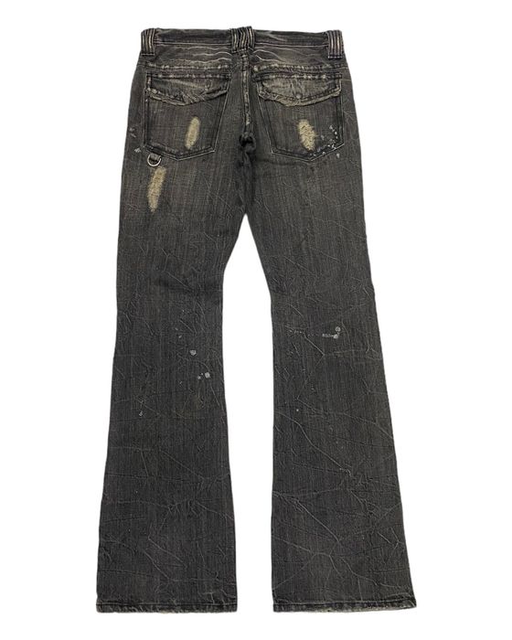 Kapital FLARE JEANS MIDAS MACHIAVEL DISTRESS DENIM FLARE JEANS