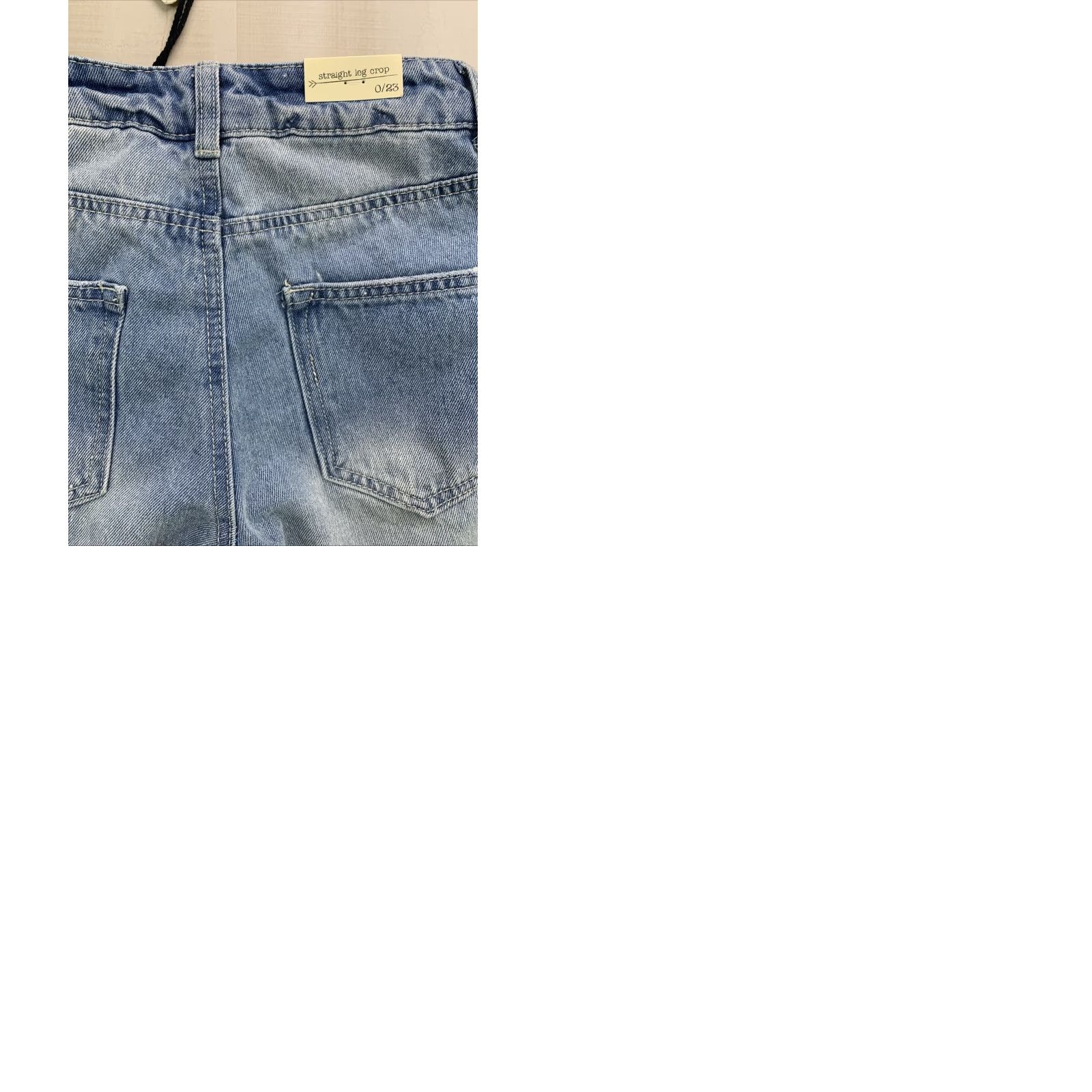Vintage Banjara High Rise Embroidered Floral Distressed Denim Cropped Jeans NWT 0/23 Size 25" / US 0 / IT 36 - 9 Thumbnail