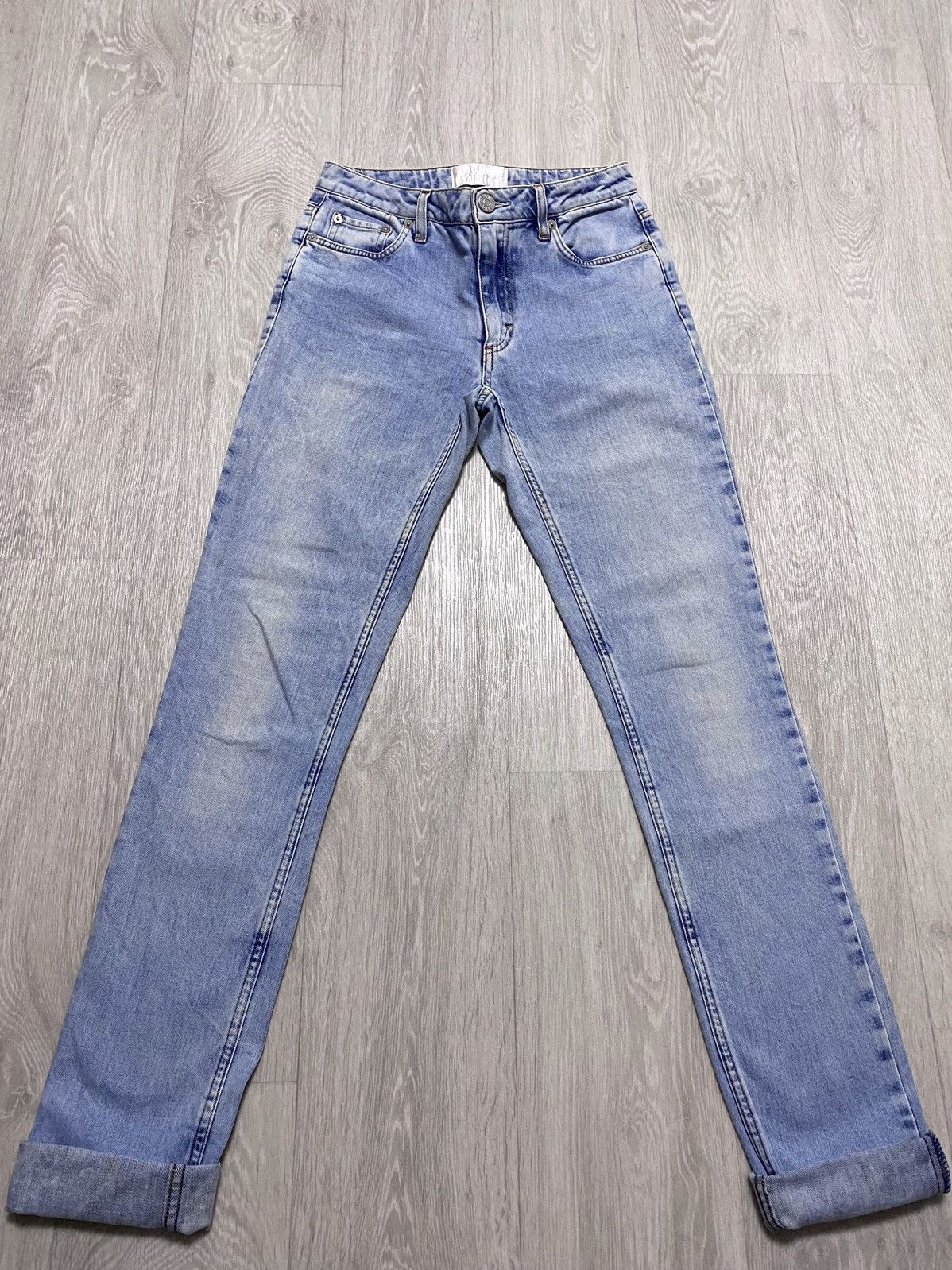 Acne Studios Women’s Acne Studios Flex S Silver Vint Bleached Denim Jeans Size 26" / US 2 / IT 38 - 6 Thumbnail