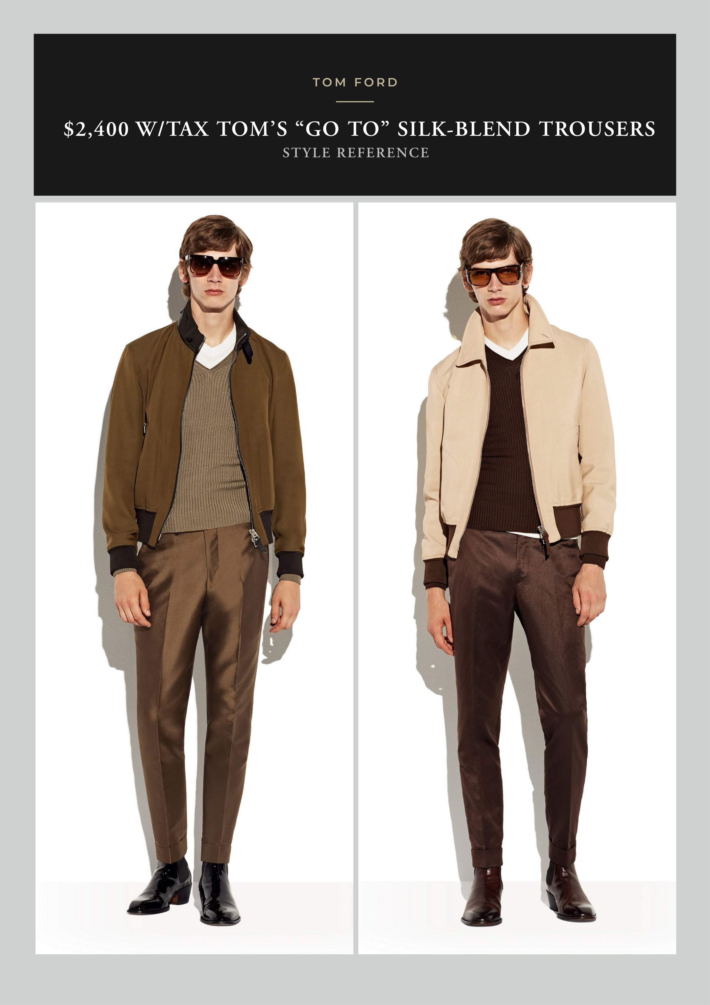 Tom Ford Best Dressed Rare $2,400 w/tax Metal Clip Silk Blend Pants Size US 34 / EU 50 - 4 Thumbnail