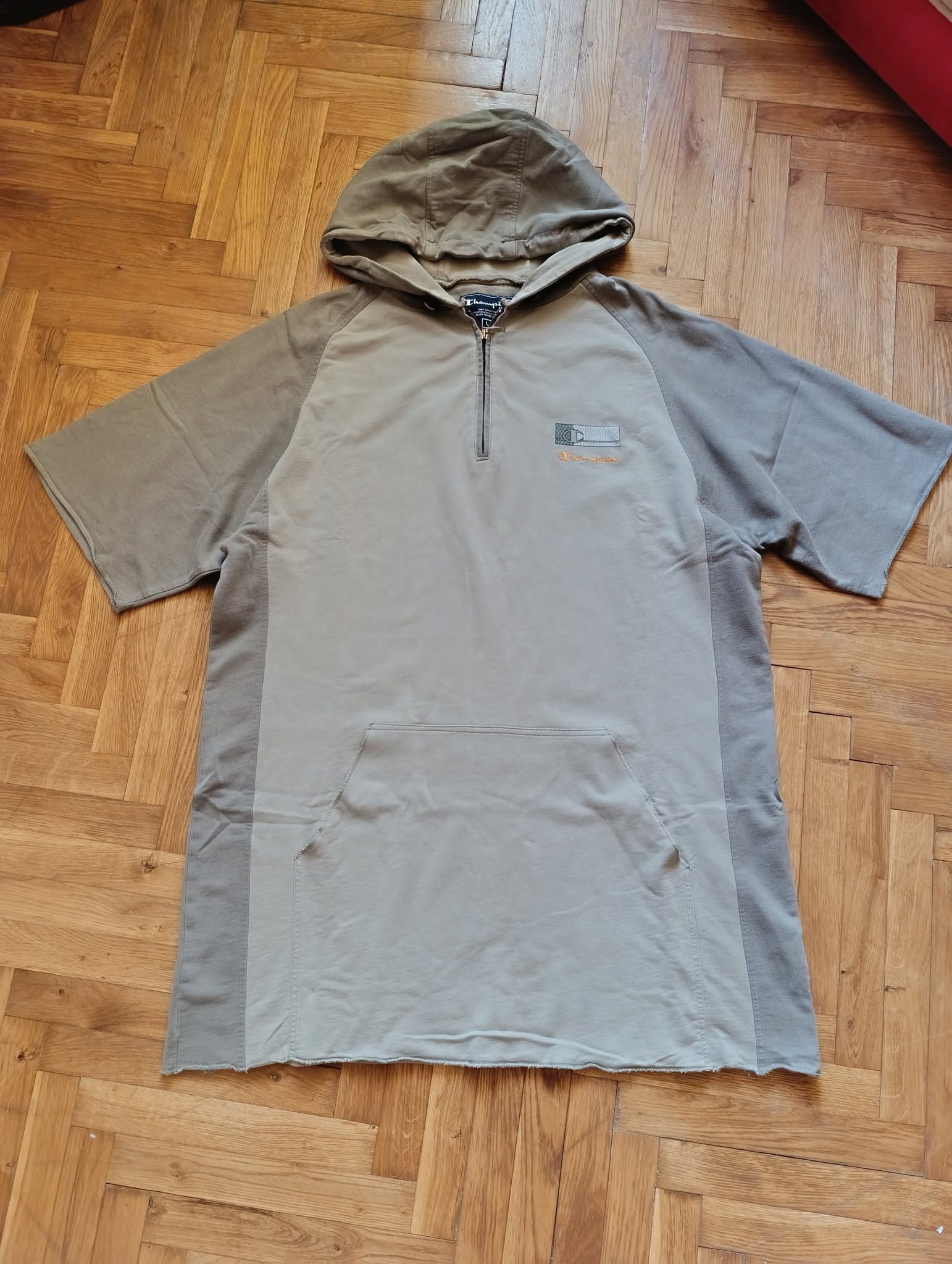 Champion Vintage Champion Raw Edge Hoodie – Olive, Oversized L Size US L / EU 52-54 / 3 - 9 Thumbnail